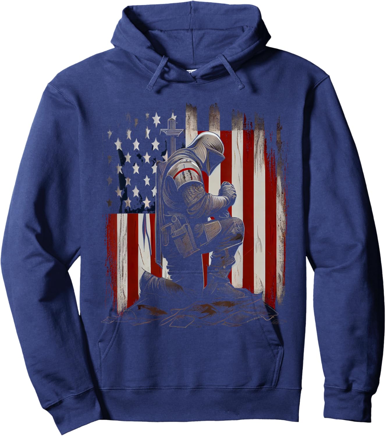 Knight Templar Christian Warrior Of God Crusader Gift Hoodie - Hoodie | Navy