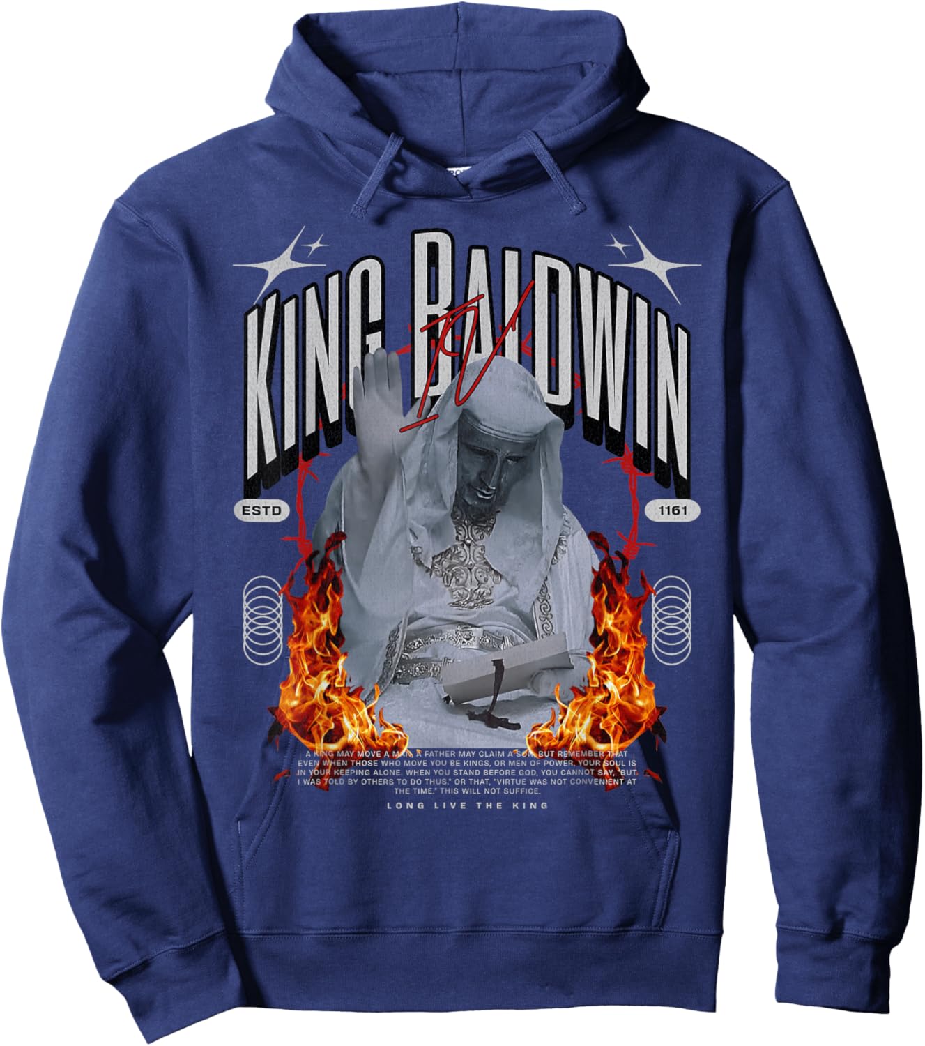 King Baldwin IV Hoodie - Hoodie | Navy