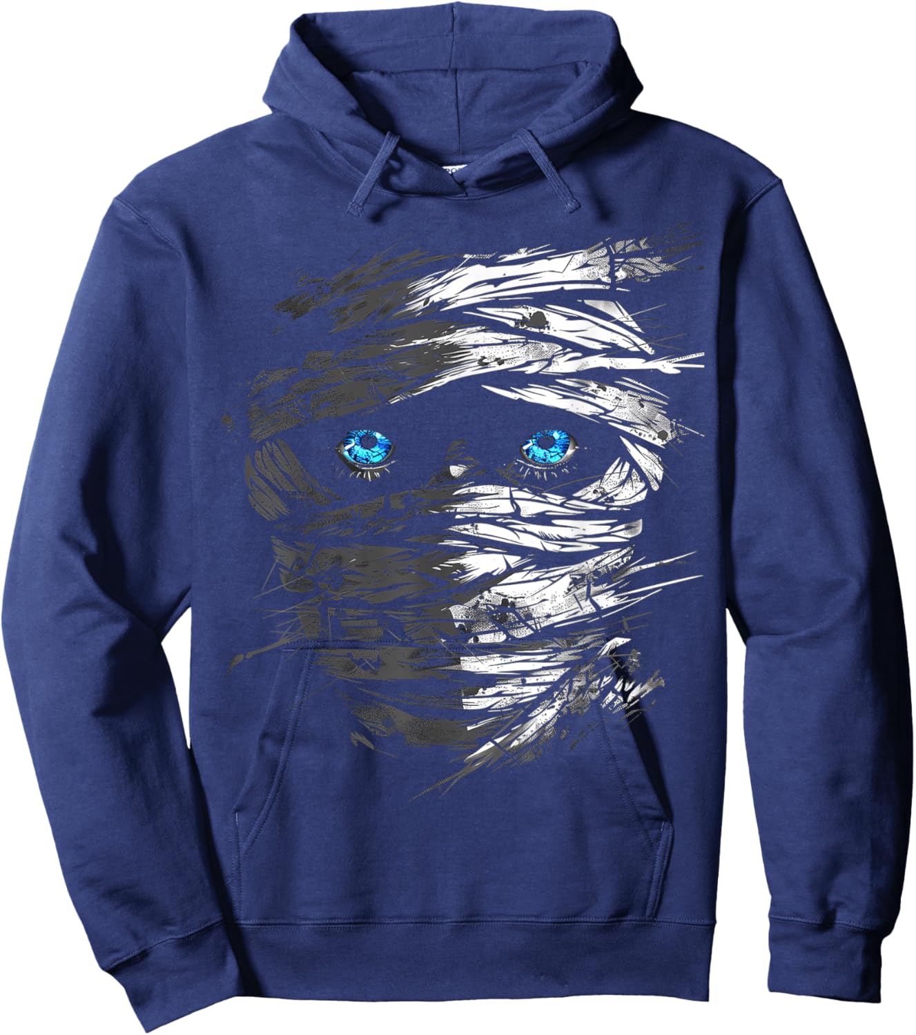 Mummy Costume Halloween Spooky Art Mummy Hoodie - Hoodie | Navy