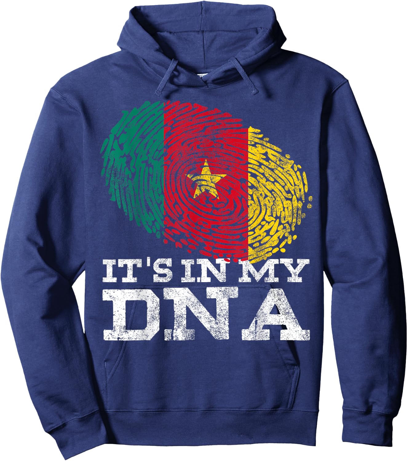 It's in My DNA Cameroonian Gifts African Cool Cameroon Flag Hoodie - Hoodie | Navy