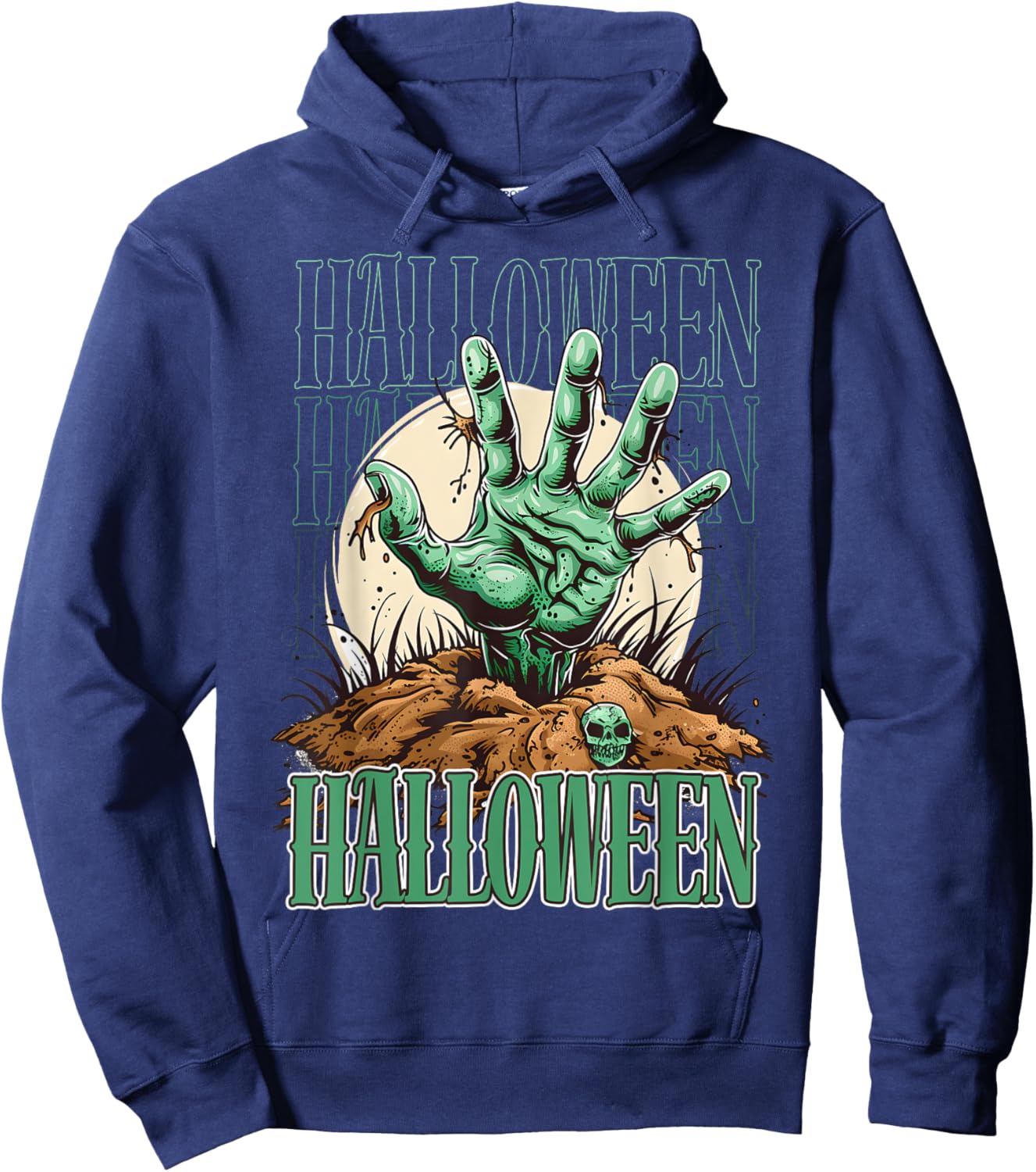 Scary night ghost design for those who love dark stories Hoodie - Hoodie | Navy