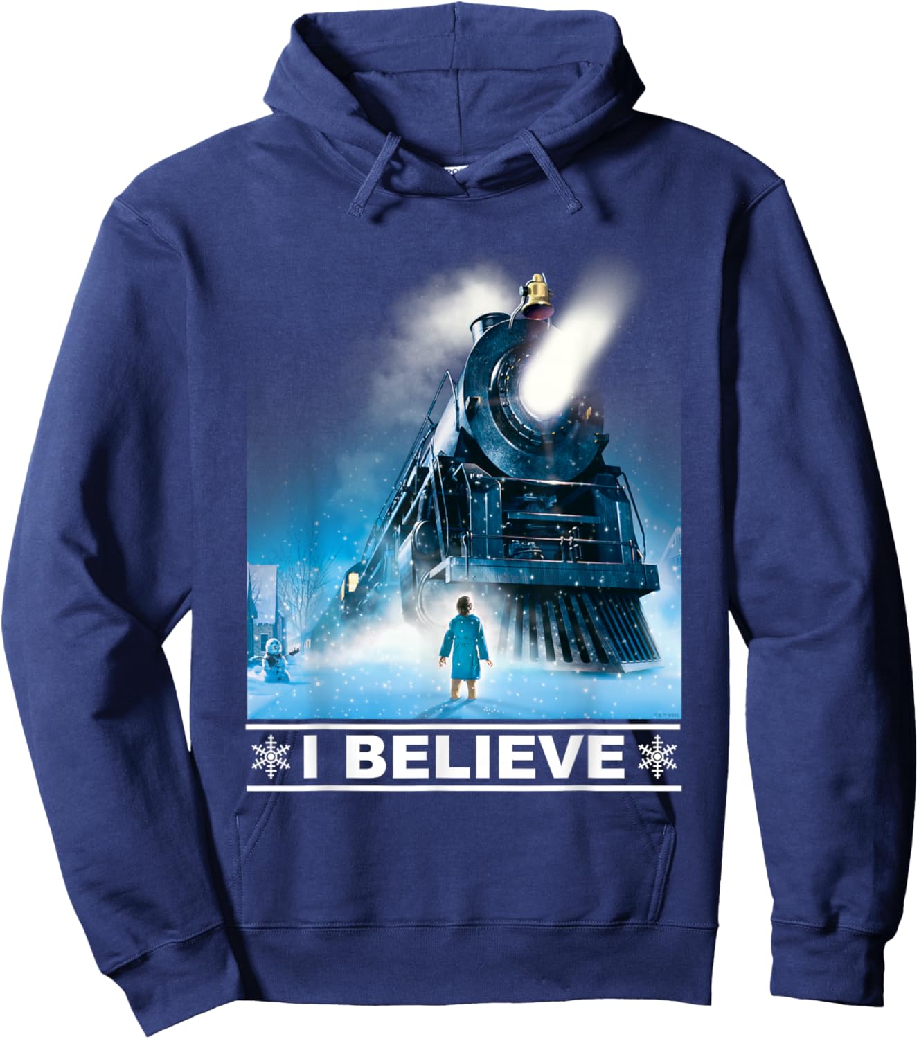 The Polar Express I Believe Hoodie - Hoodie | Navy