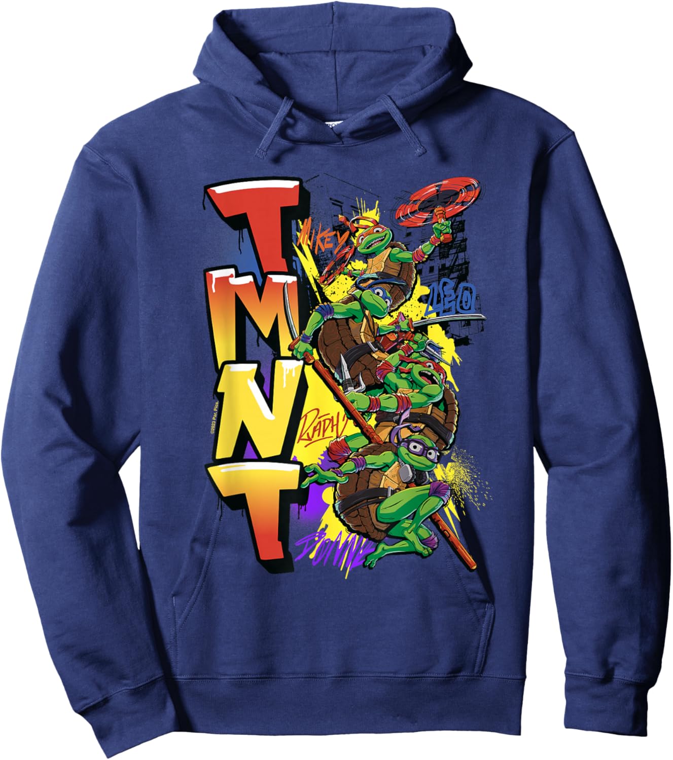 Teenage Mutant Ninja Turtles: Mutant Mayhem NYC Graffiti Hoodie - Hoodie | Navy
