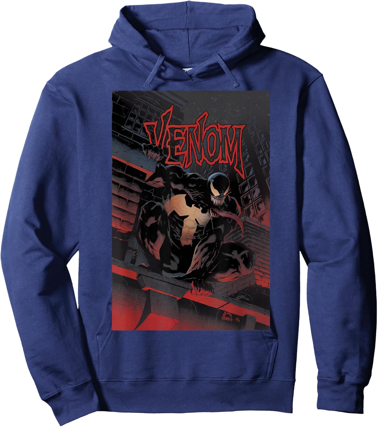 Marvel Comixology Venom Issue# 11 Comic Book Cover Hoodie - Hoodie | Navy