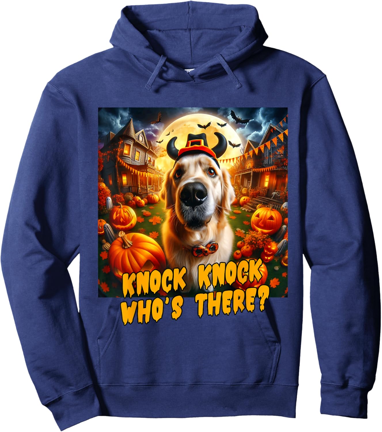 Golden Retriever Halloween Men Women Boys Kids Costume Idea Hoodie - Hoodie | Navy