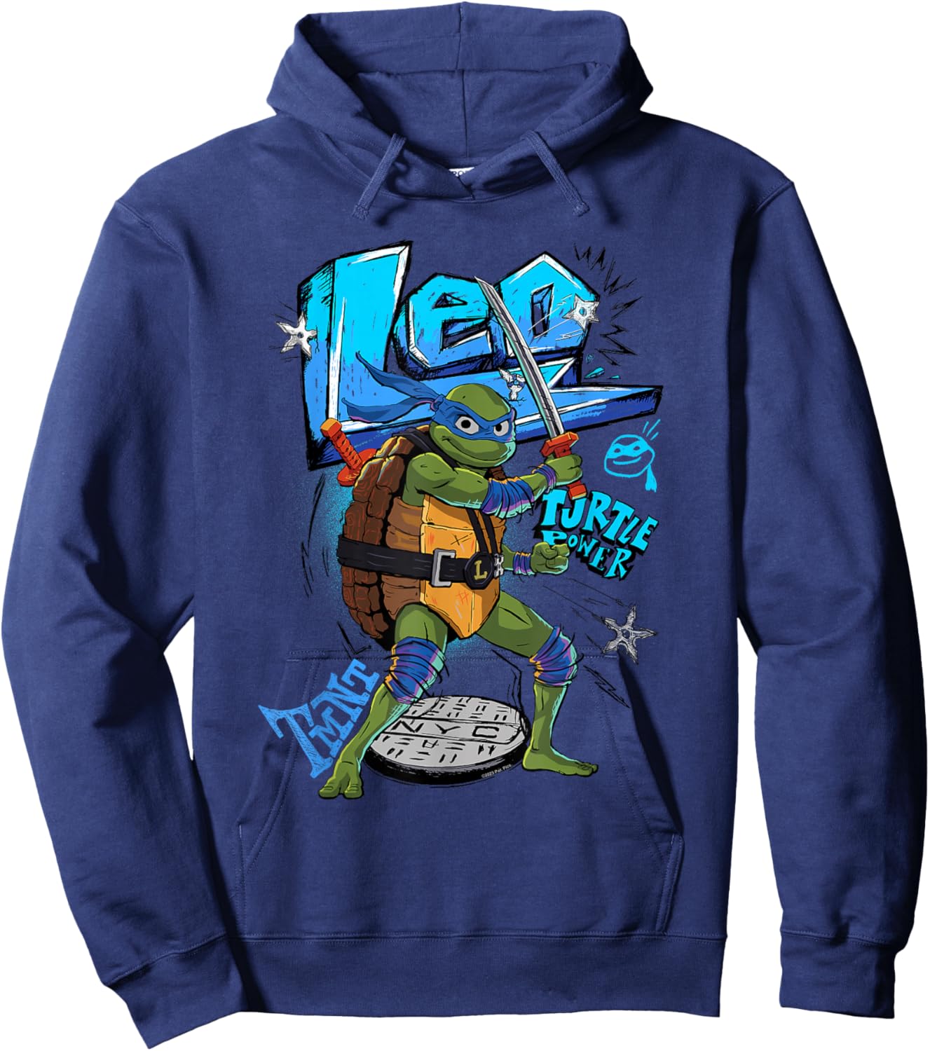 Teenage Mutant Ninja Turtles: Mutant Mayhem Leo Turtle Power Hoodie - Hoodie | Navy