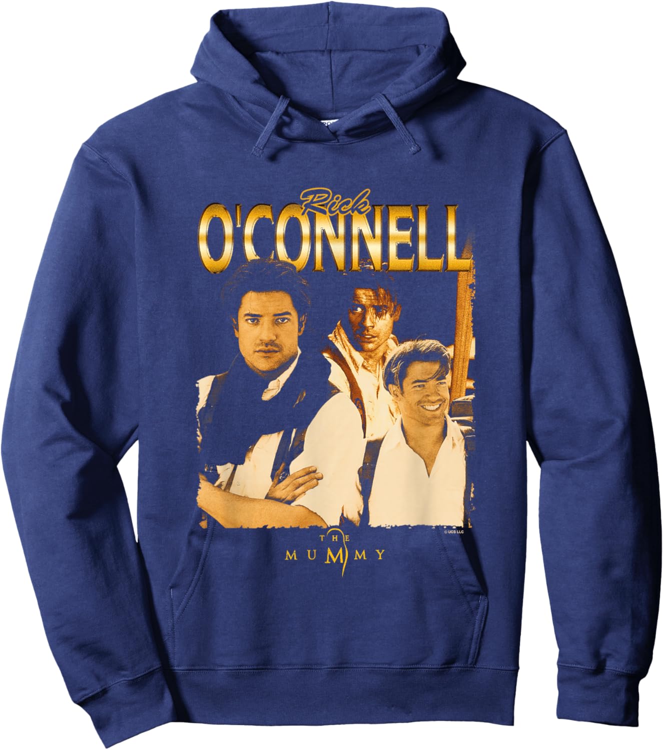 The Mummy Rick O'Connell Multi Poses Vintage Poster Hoodie - Hoodie | Navy