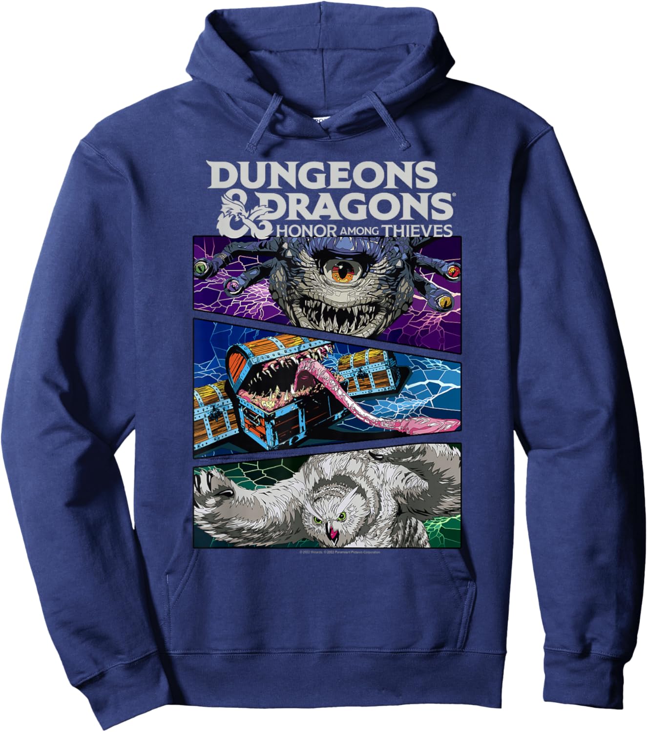 Dungeons & Dragons: Honor Among Thieves Monster Panel Stack Hoodie - Hoodie | Navy