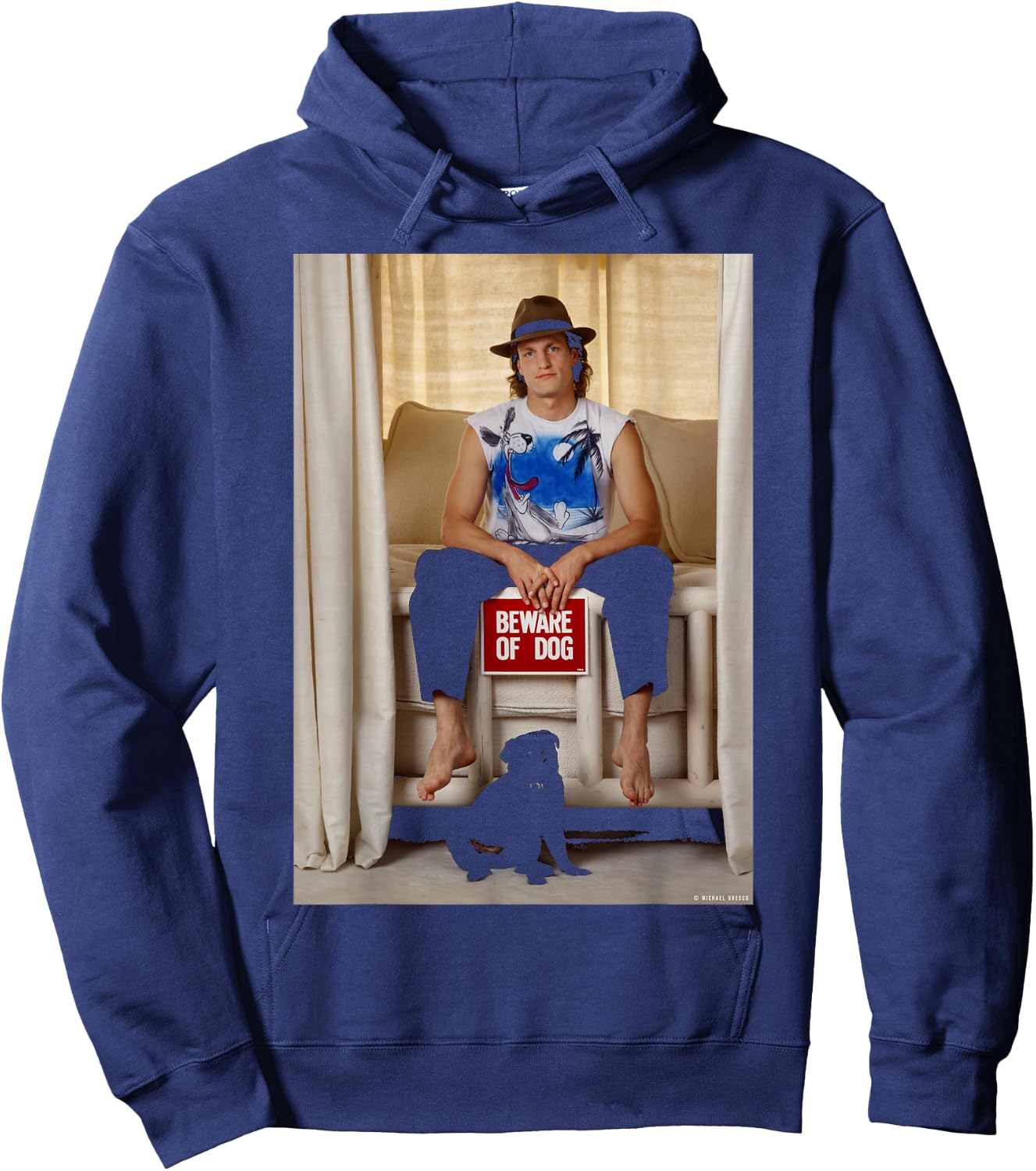 Woody Harrelson Natural Born Killers Cheers Michael Grecco Hoodie - Hoodie | Navy