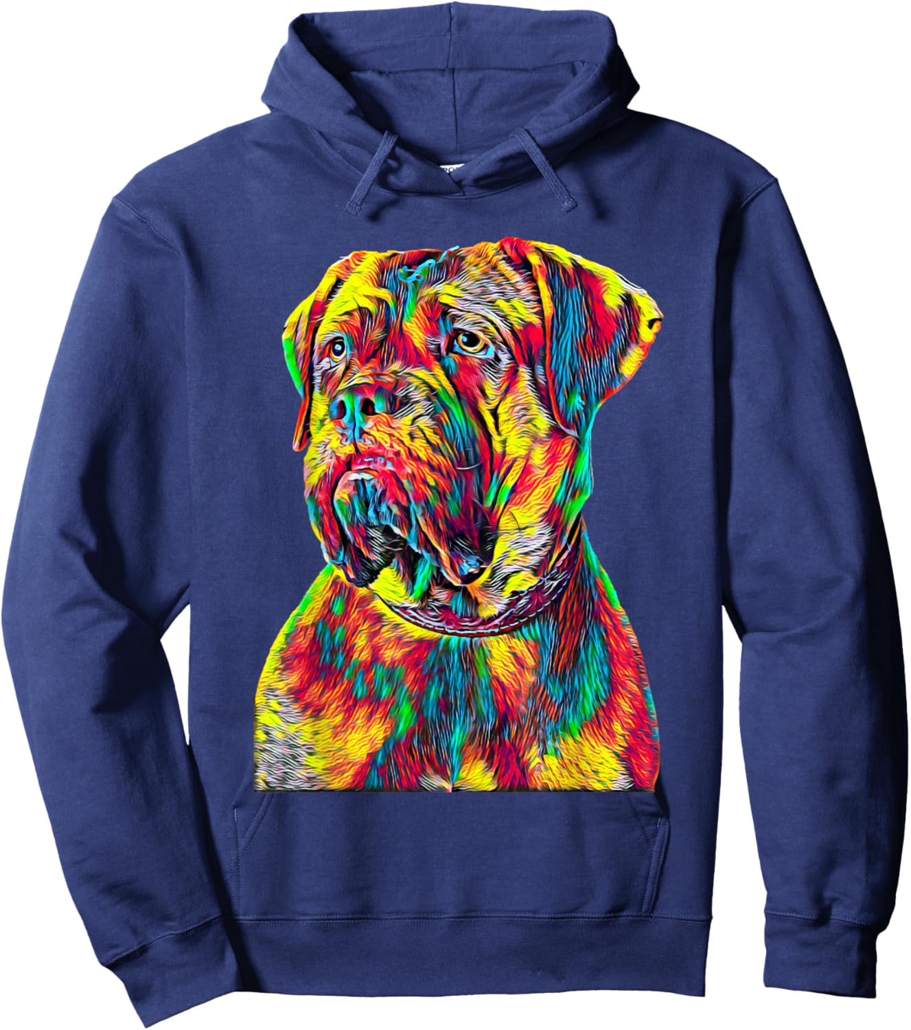 French Mastiff Dog Hoodie - Hoodie | Navy