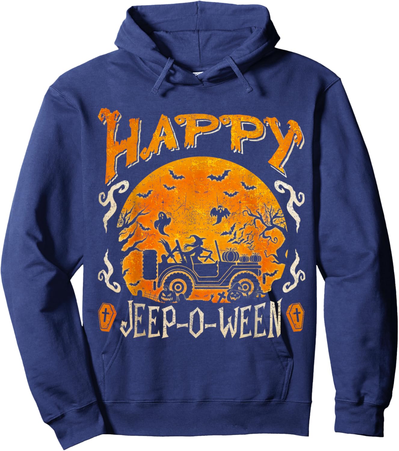 Happy Halloween Funny Halloween Costume For Off-Road Lovers Hoodie - Hoodie | Navy