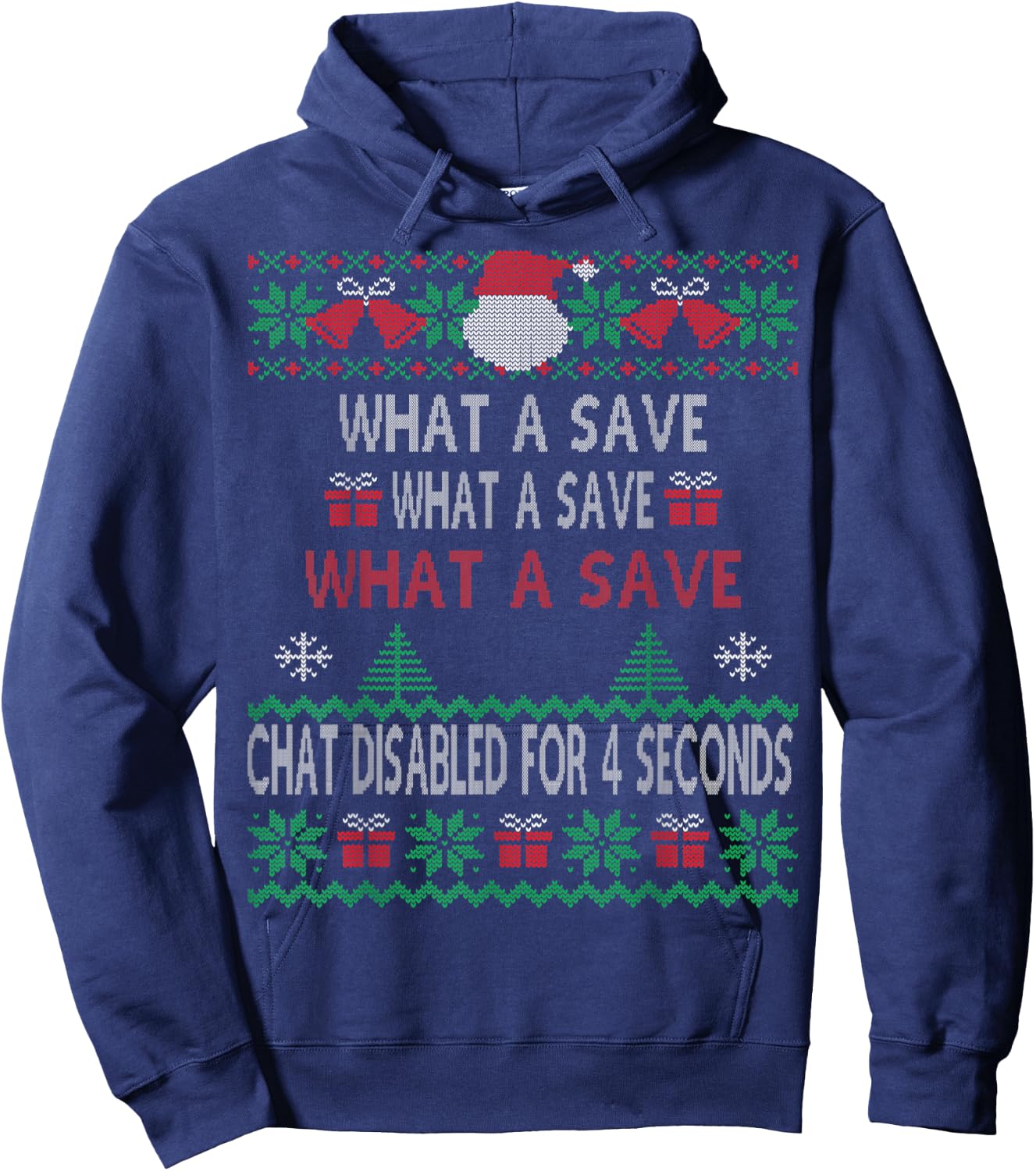 What A Save Chat Disabled Vintage Retro Rocket Soccer Game Hoodie - Hoodie | Navy
