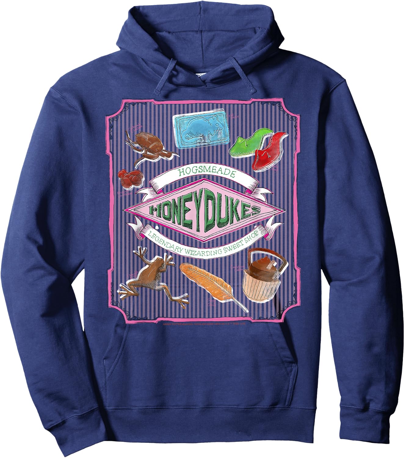 Harry Potter Honeydukes Treats Poster Hoodie - Hoodie | Navy