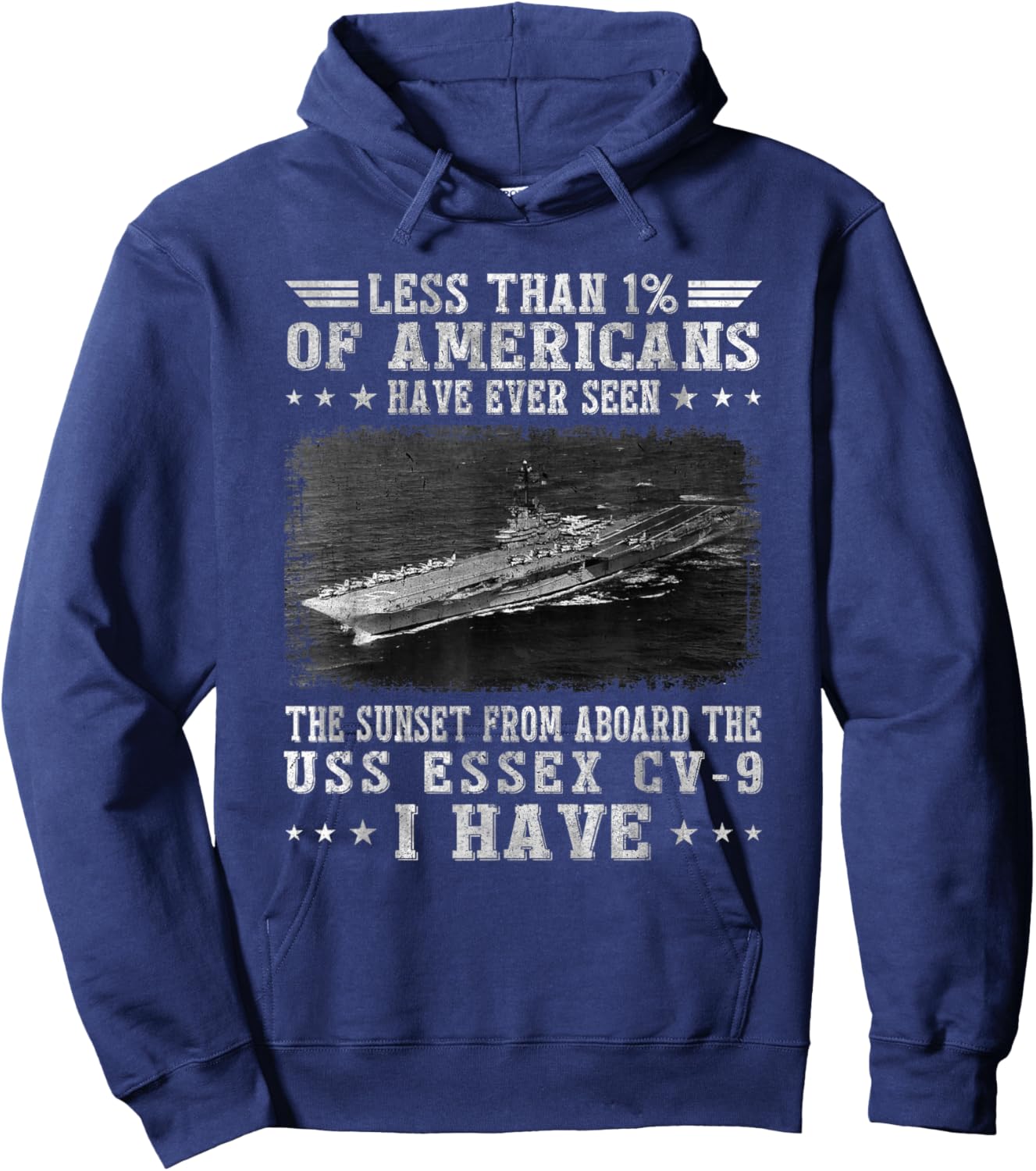 USS Essex CV-9 Aircraft Carrier Sailor Veterans Day Papa Hoodie - Hoodie | Navy