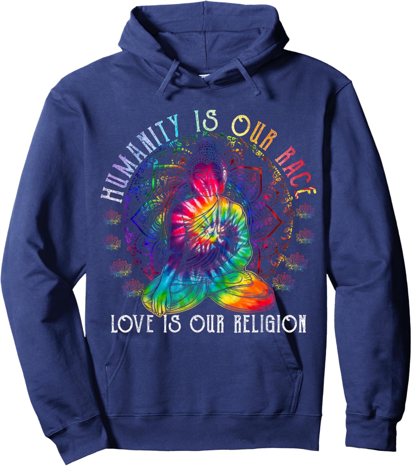 Buddha Shirt Buddhism Zen Buddhist Religion Love Gifts Hoodie - Hoodie | Navy