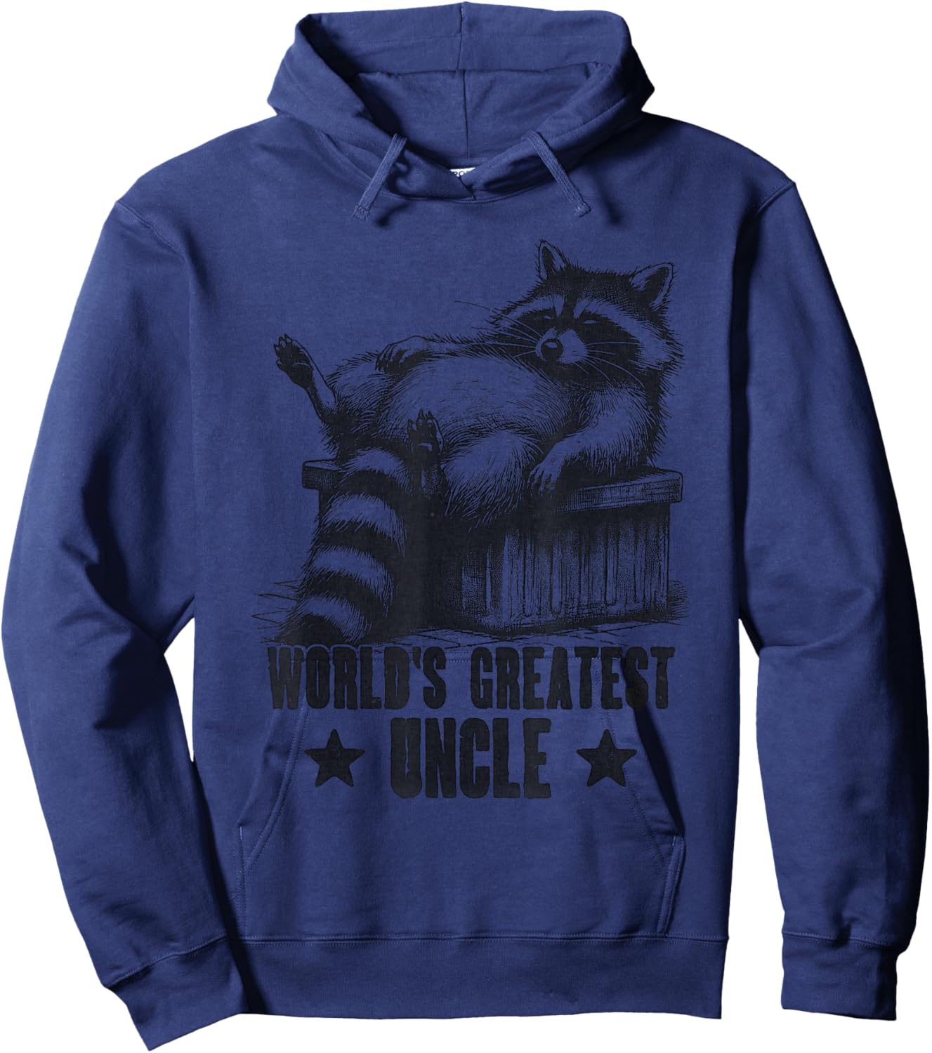 World's Greatest Uncle For Sarcastic Uncle Raccoon Fan Hoodie - Hoodie | Navy