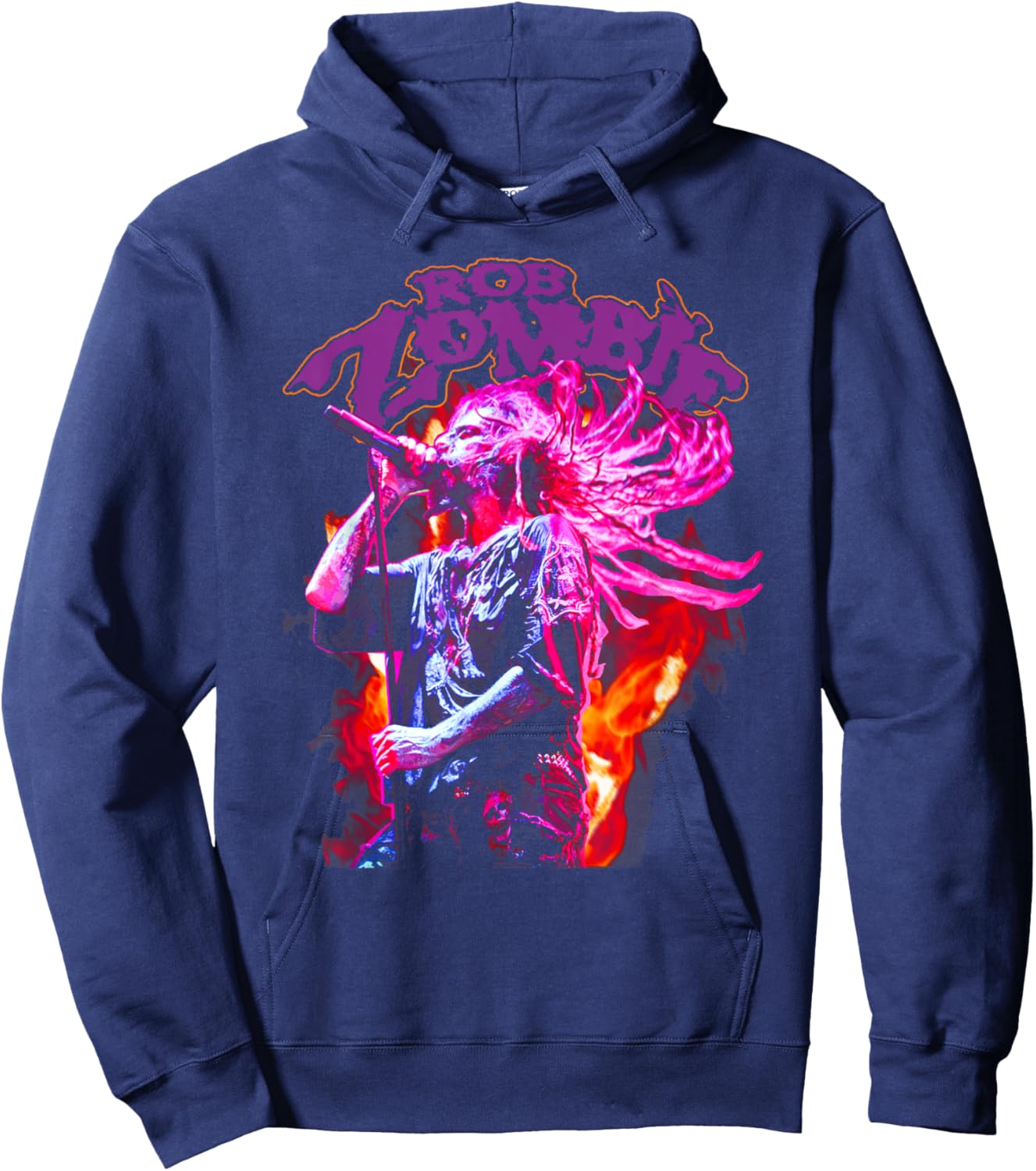 Rob Zombie – Zombie Fire Hoodie - Hoodie | Navy
