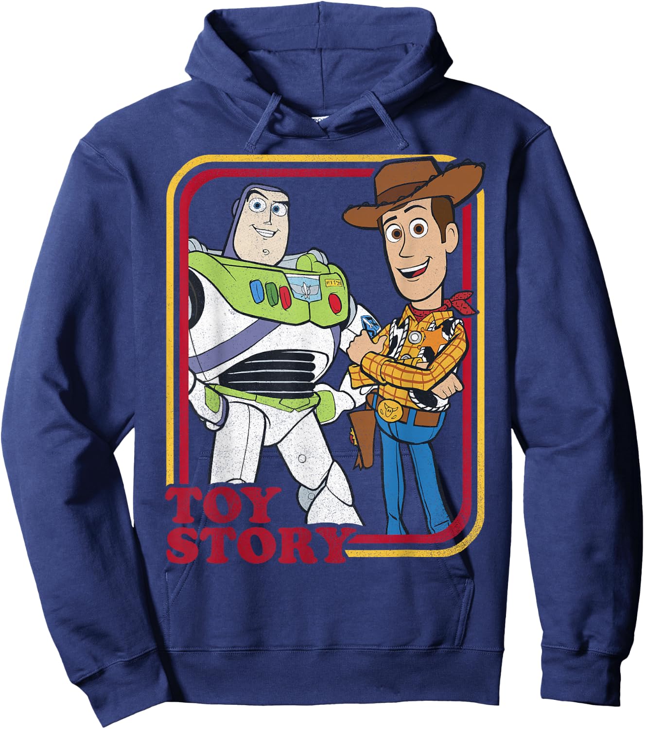 Disney Pixar Toy Story Buzz Lightyear Woody Buds Hoodie - Hoodie | Navy
