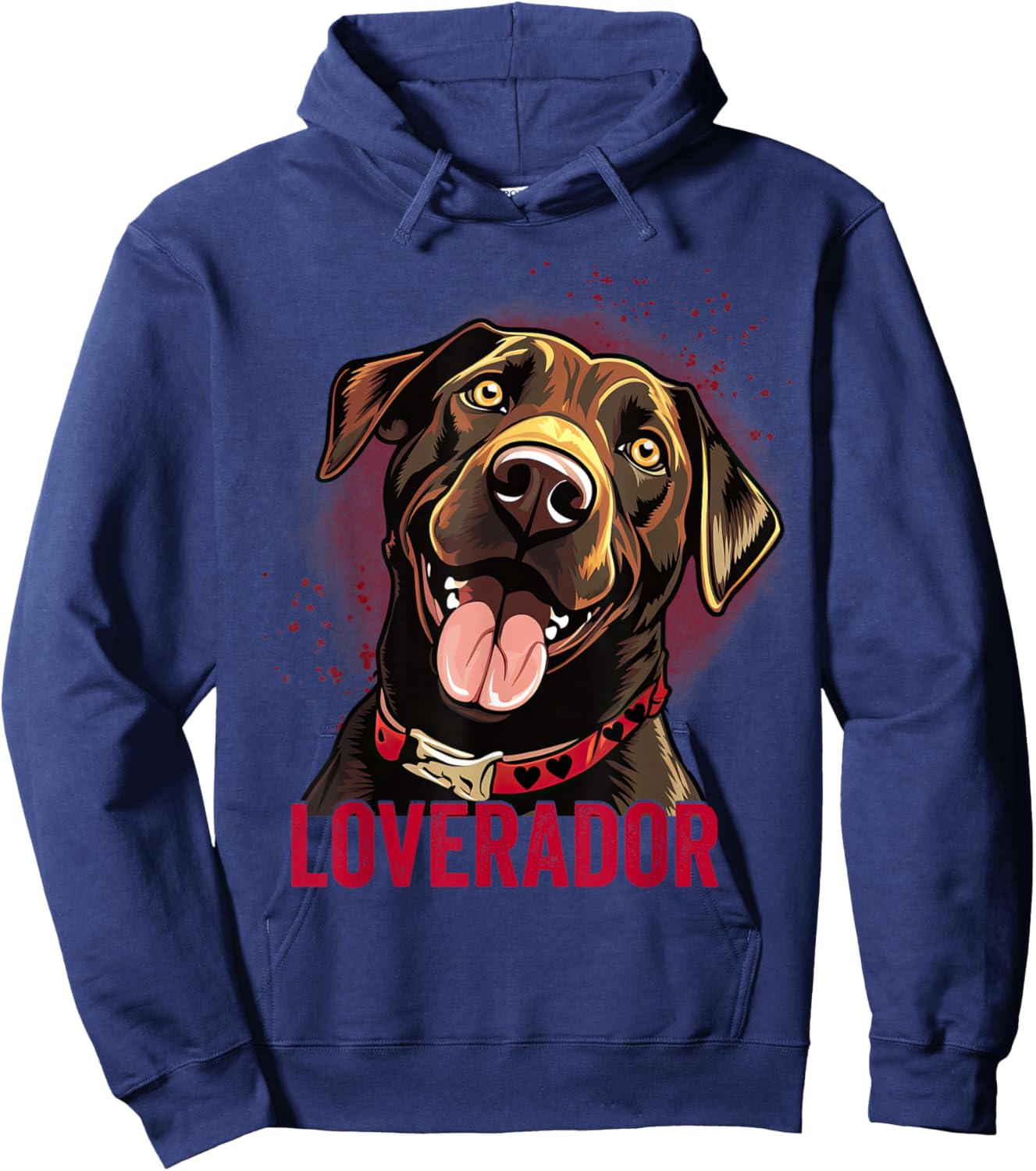 You Are My Loverador Lab Dad Mom Valentine Dog Labrador Women Hoodie - Hoodie | Navy