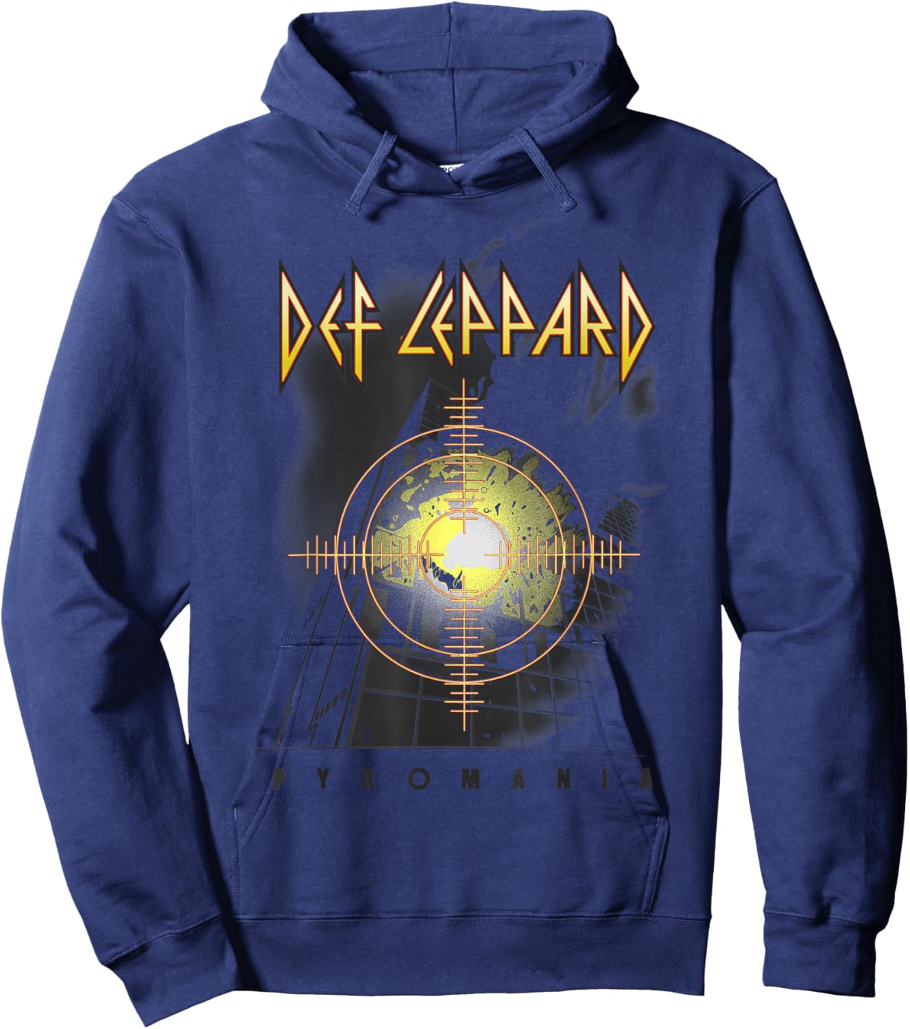 Def Leppard - Pyro Hoodie - Hoodie | Navy