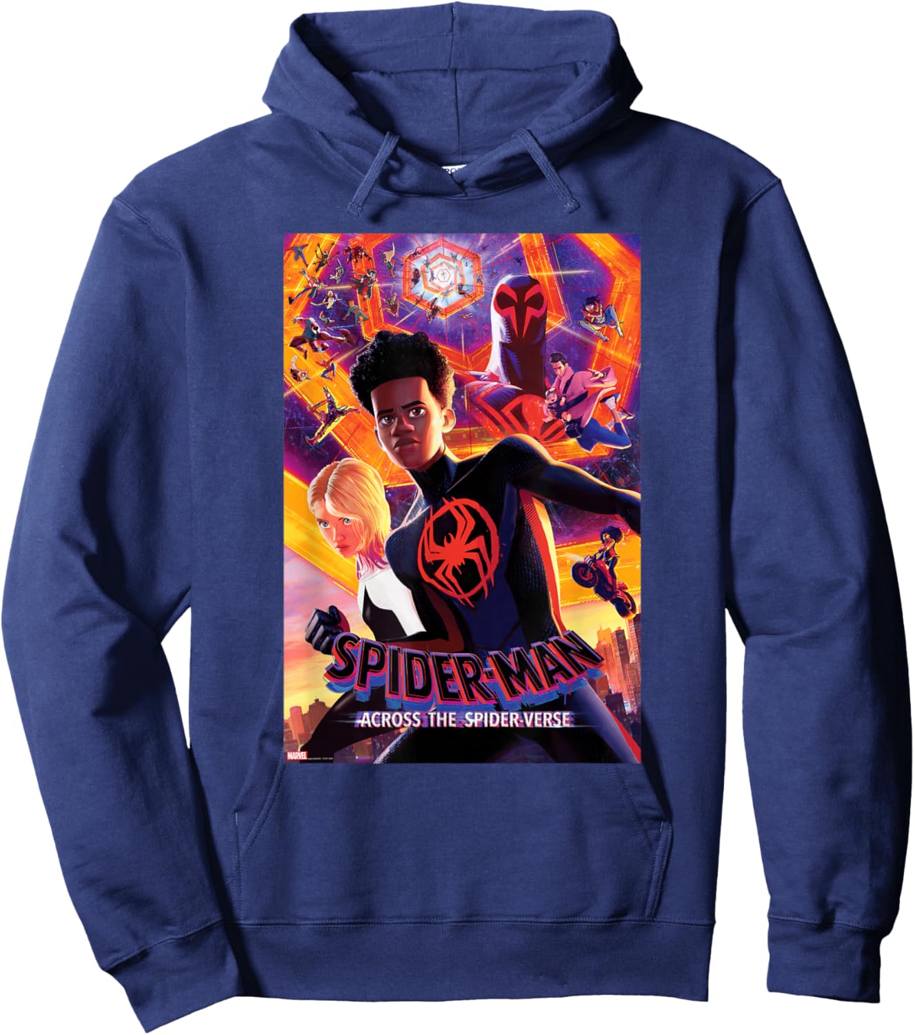 Marvel Spider-Man: Across The Spider-Verse Infinite Spiders Hoodie - Hoodie | Navy