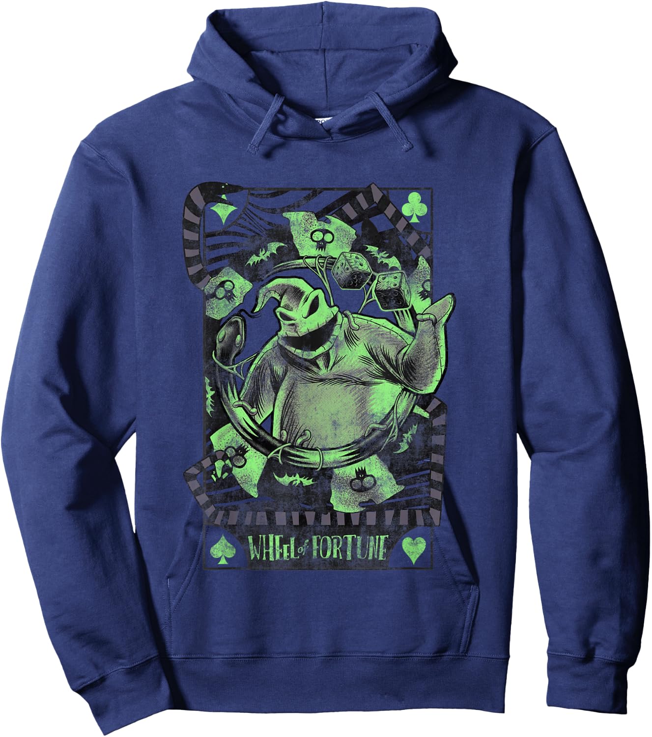 Disney The Nightmare Before Christmas Oogie Boogie Card Small Hoodie - Hoodie | Navy