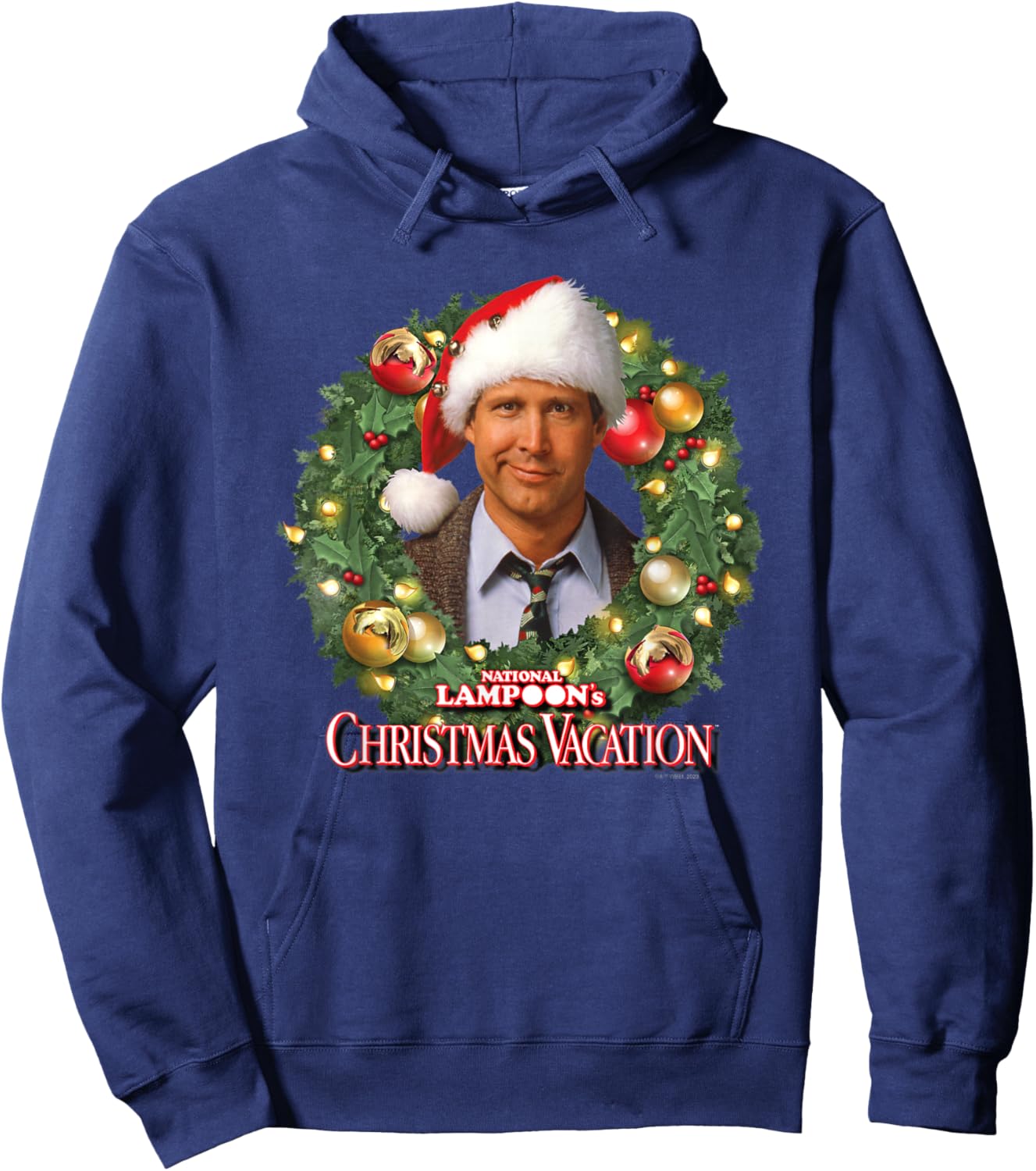 National Lampoon's Christmas Vacation - Wreath Hoodie - Hoodie | Navy