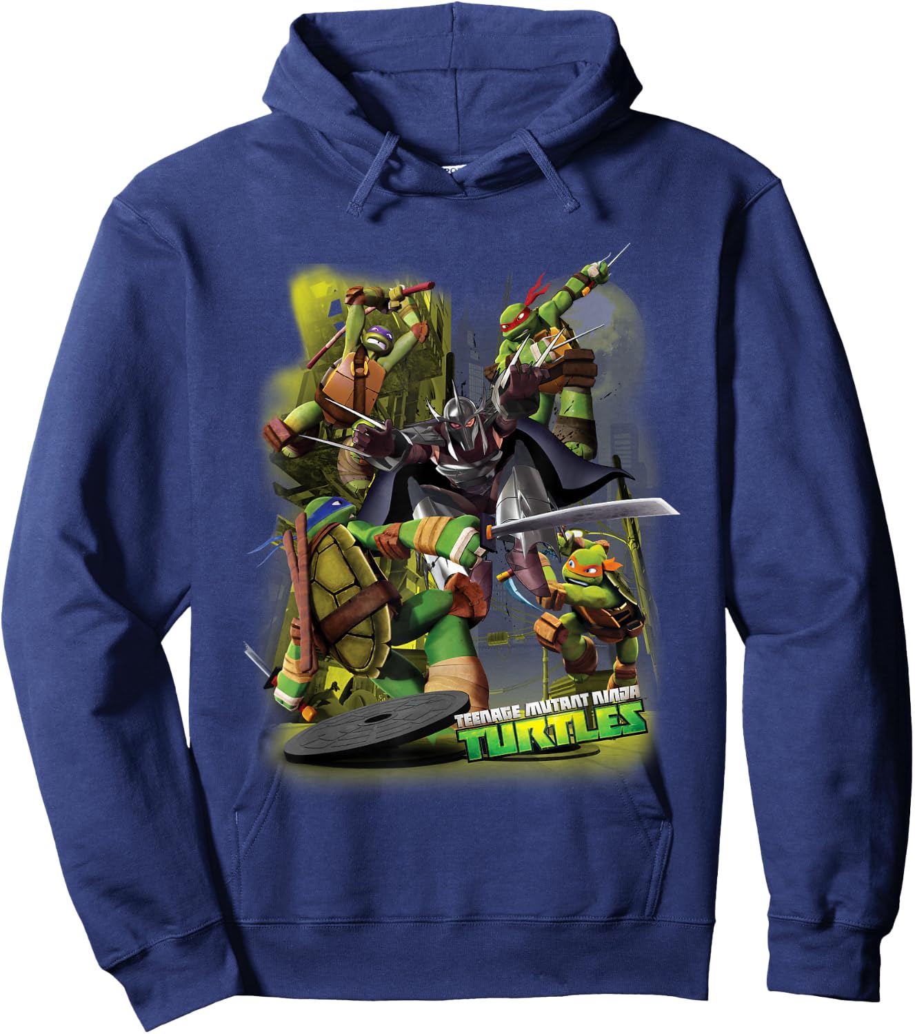 Teenage Mutant Ninja Turtles Vs Shredder Hoodie - Hoodie | Navy