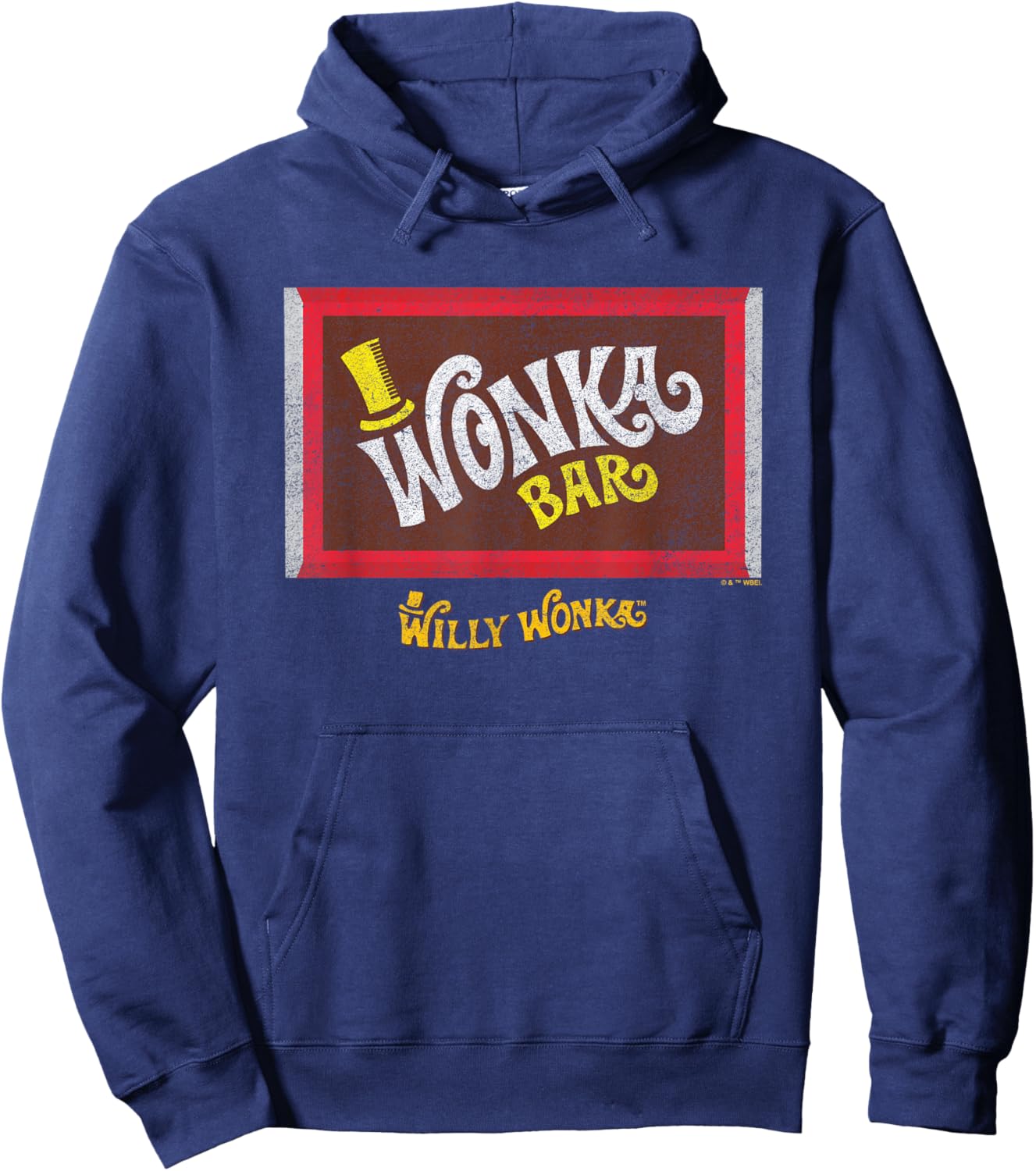 Willy Wonka and the Chocolate Factory Wonka Bar Hoodie - Hoodie | Navy