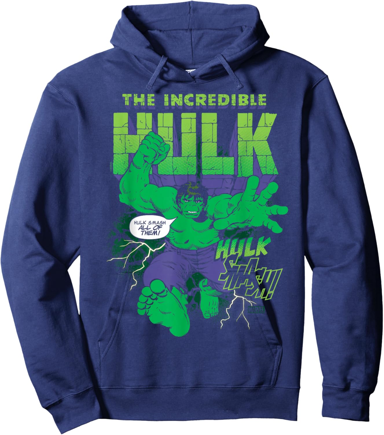 Hulk - Wrestling Hoodie - Hoodie | Navy