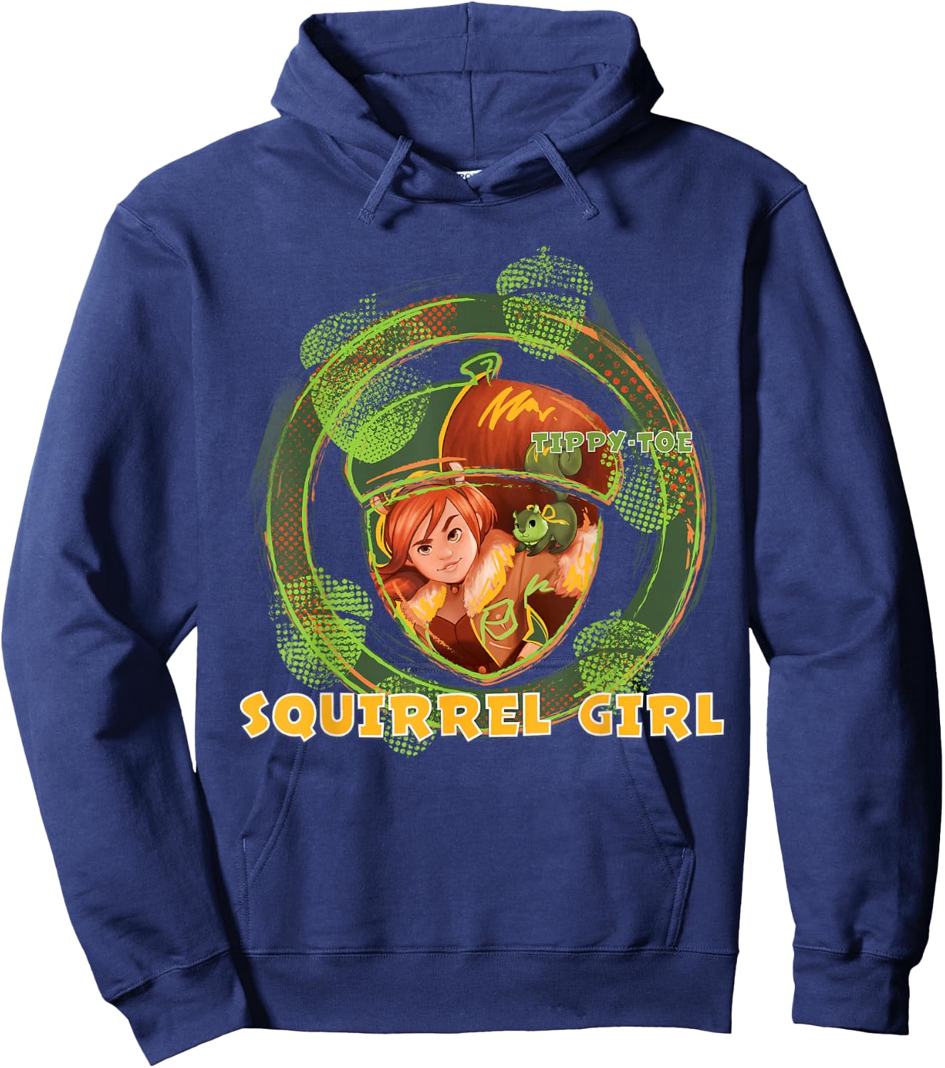 Marvel Rising secret Warriors Squirrel Girl Symbol Fill Hoodie - Hoodie | Navy