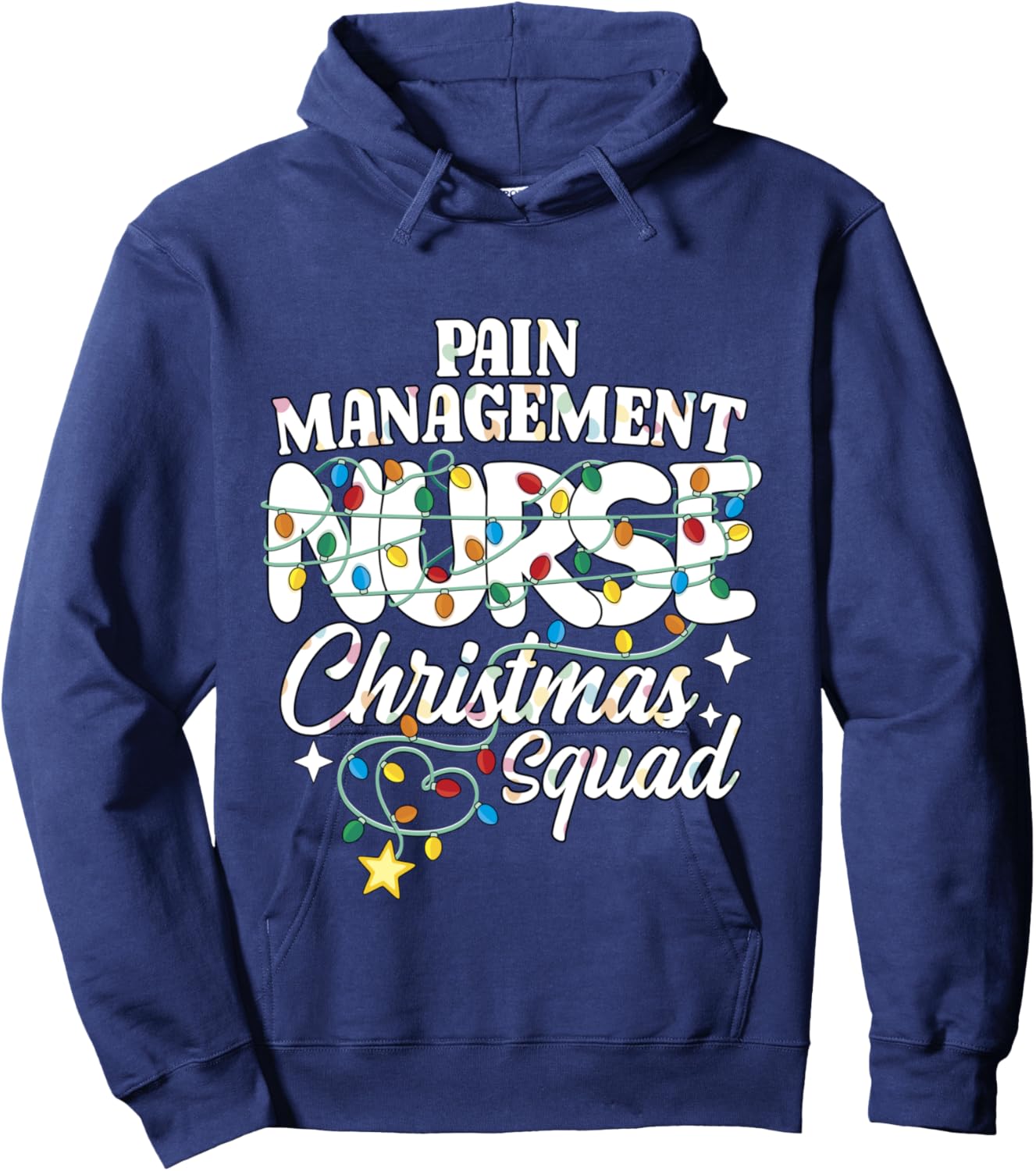Pain Management Nurse Christmas Squad Pain Control Nursing Hoodie - Hoodie | Navy