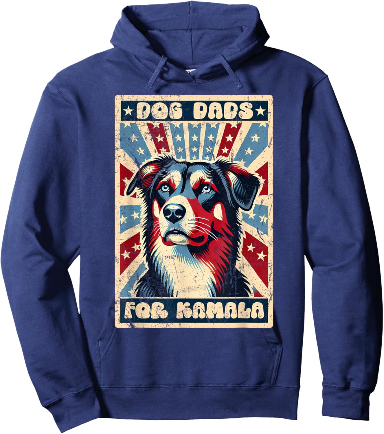 Dog Dads For Kamala, This Dog Dad Votes Kamala Harris Women Hoodie - Hoodie | Navy