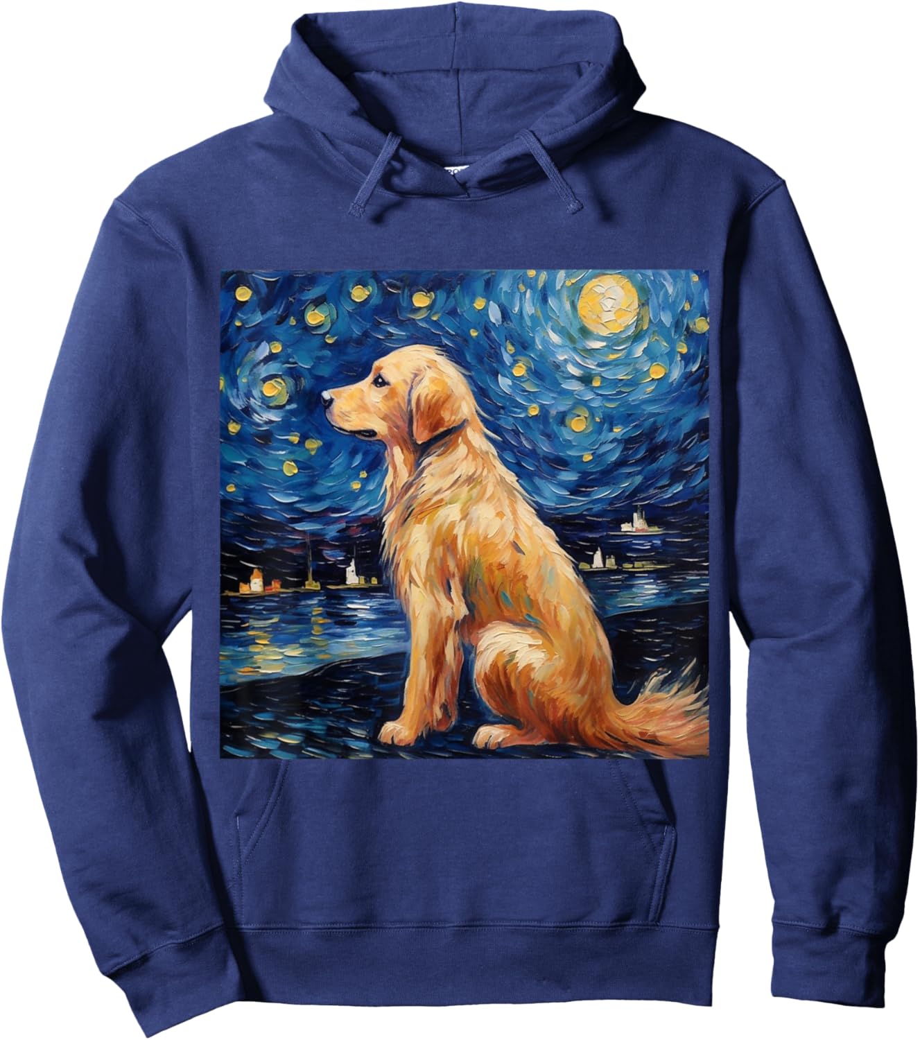 Golden Retriever Sternennacht - Golden Retriever Hoodie - Hoodie | Navy
