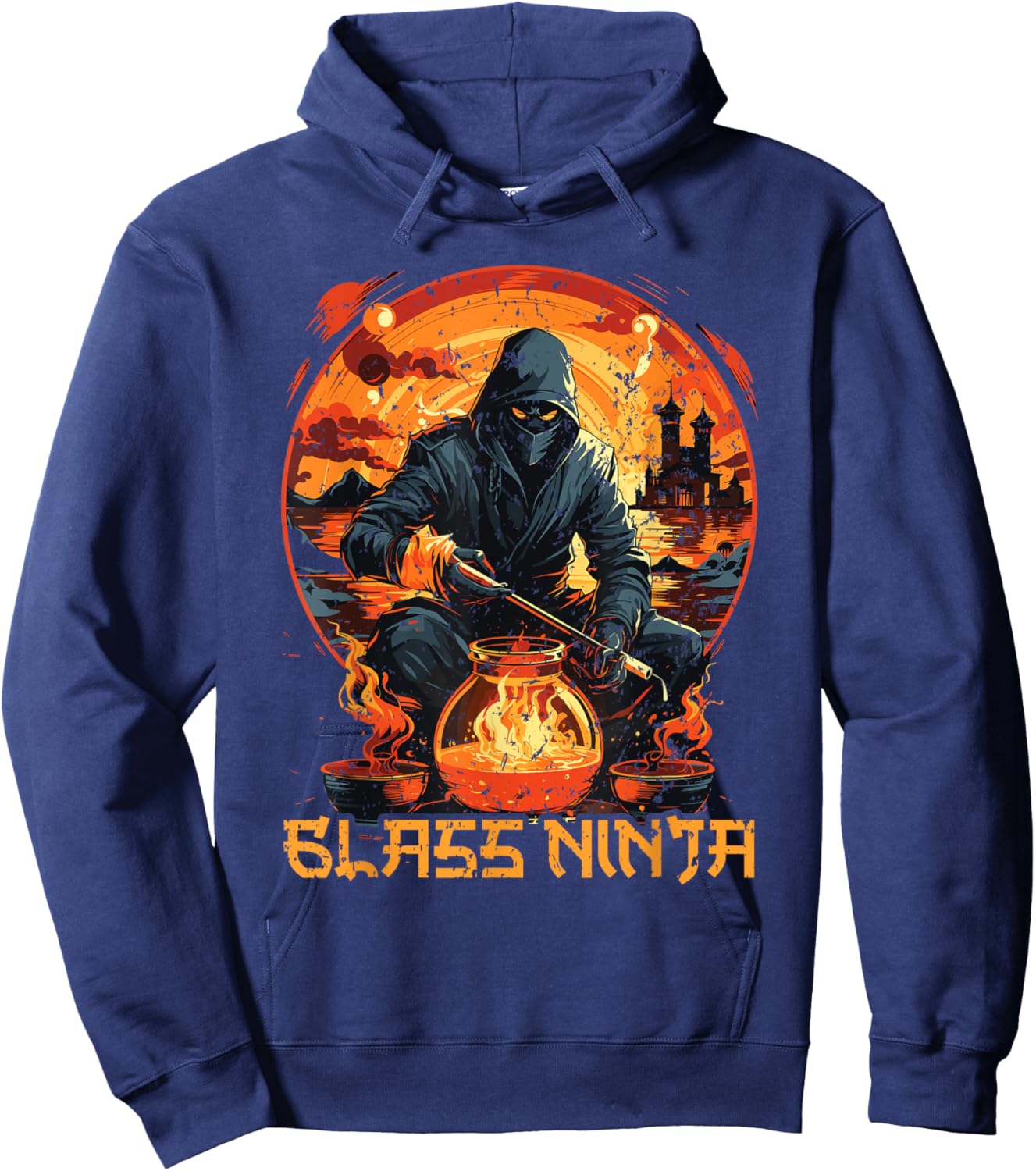 Glassblowing Glassblower Glassmaker Lampwork Glass Blowing Hoodie - Hoodie | Navy