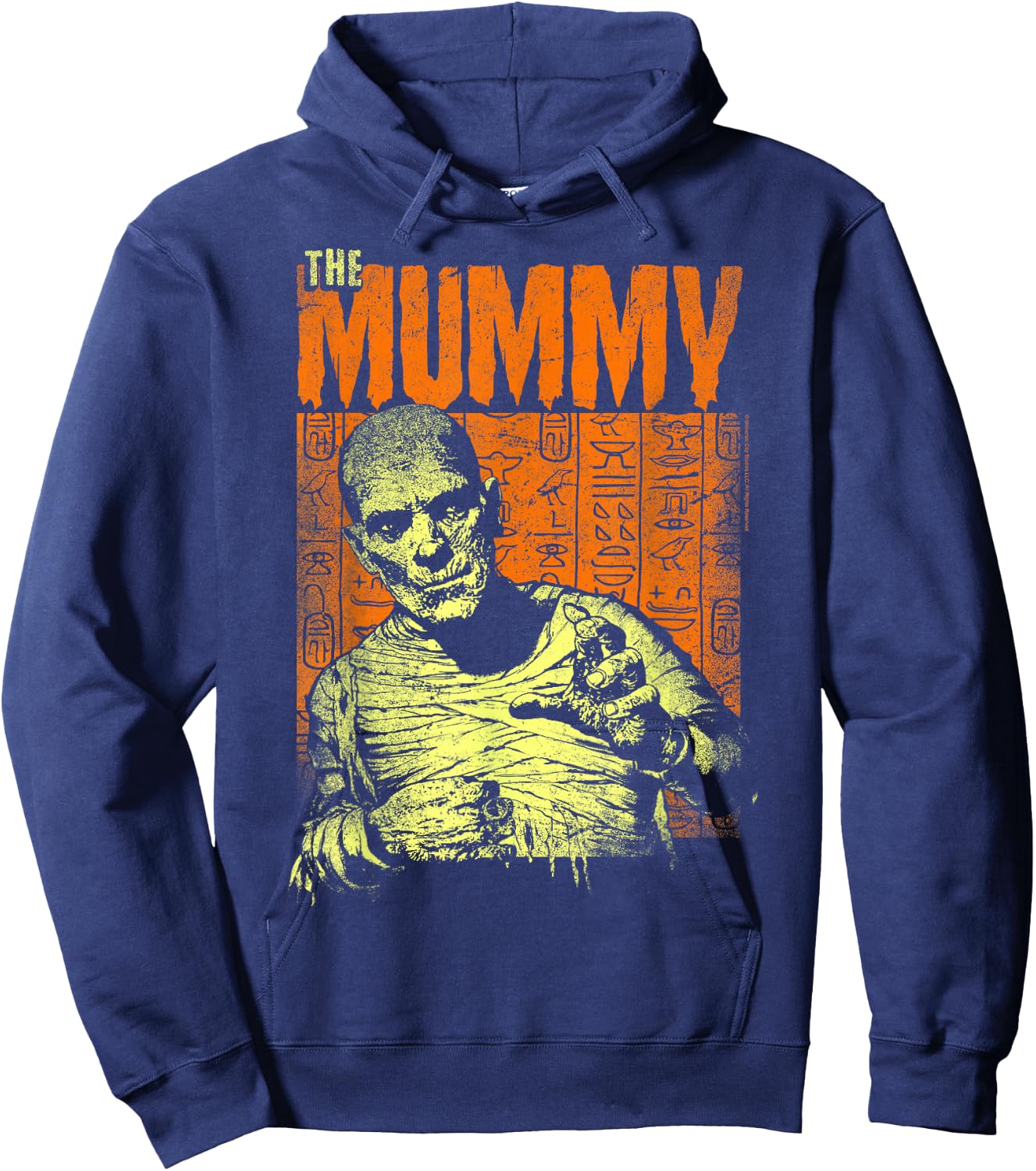Universal Monsters The Mummy Poster Hoodie - Hoodie | Navy