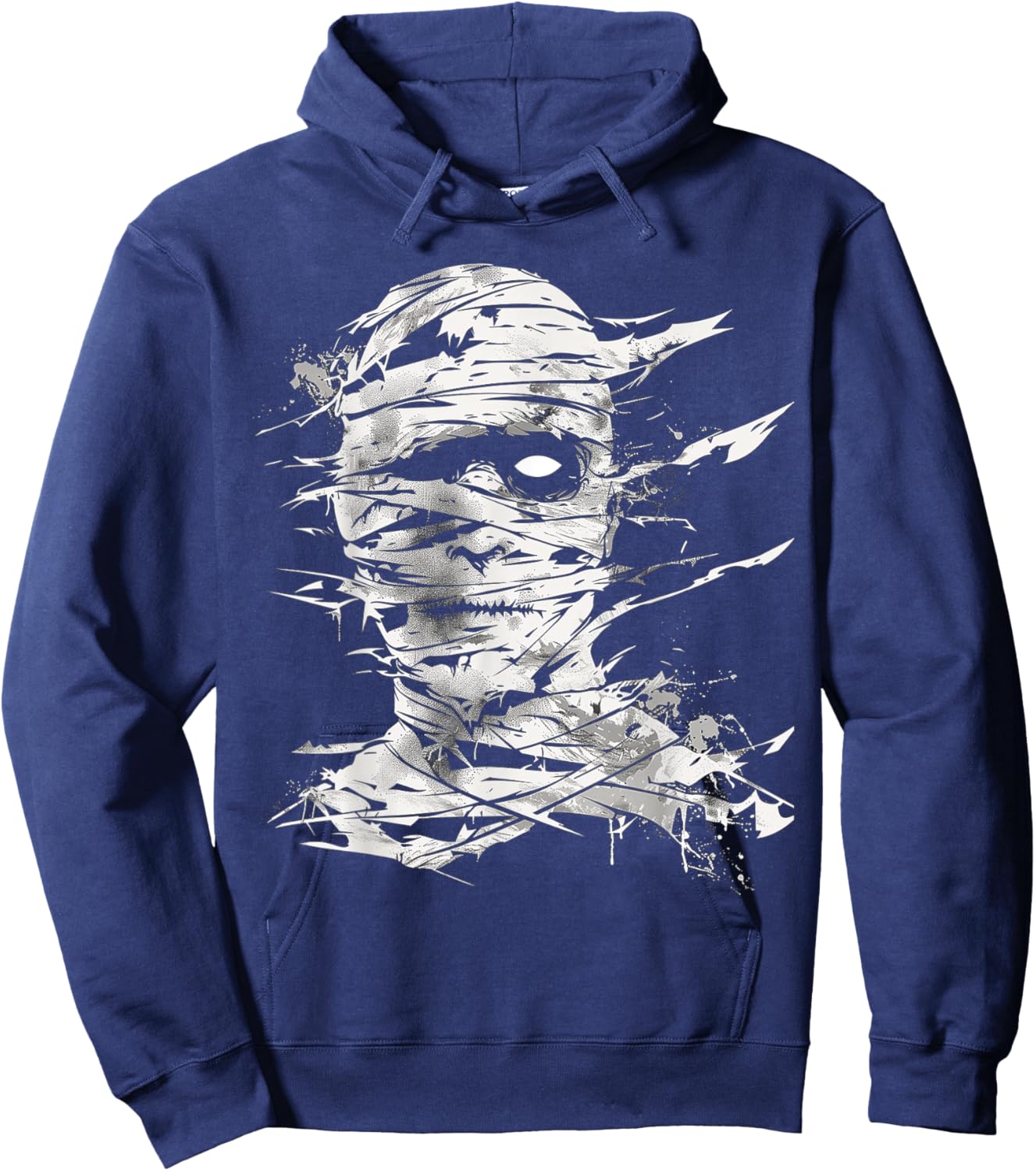 Mummy Costume Halloween Graphic Art Mummy Hoodie - Hoodie | Navy