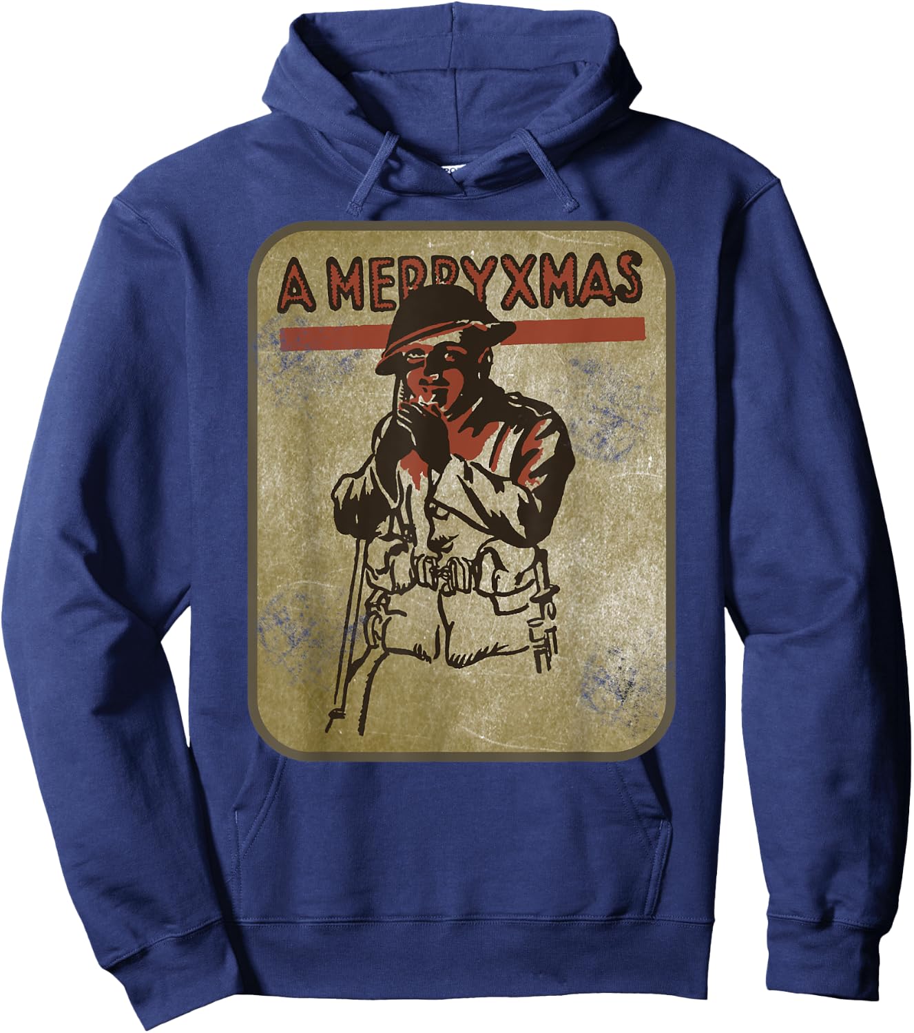 WW1 British Soldier First World War Christmas Xmas Gift Hoodie - Hoodie | Navy