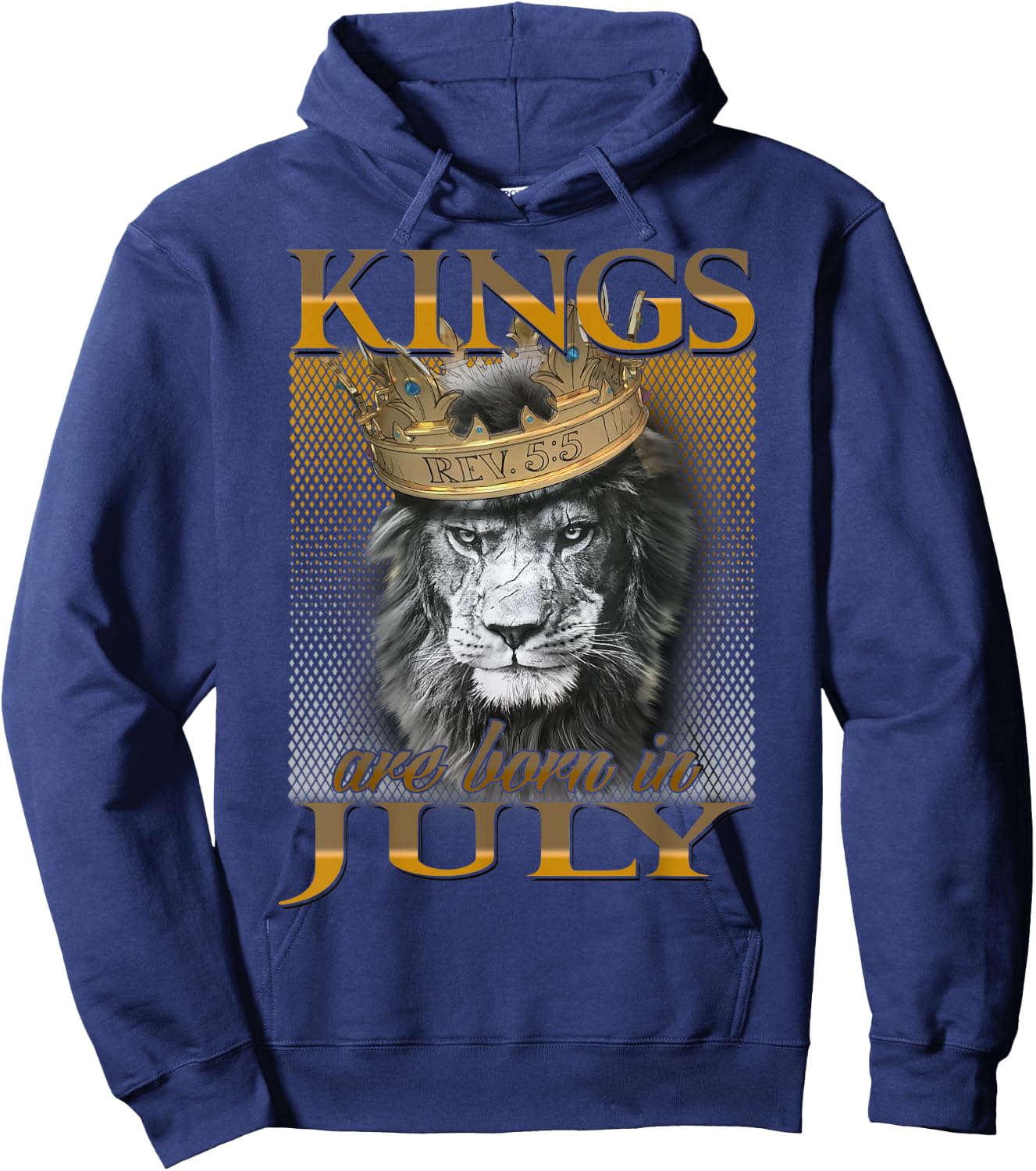 Kings are born in July, King Man , July Hoodie - Hoodie | Navy