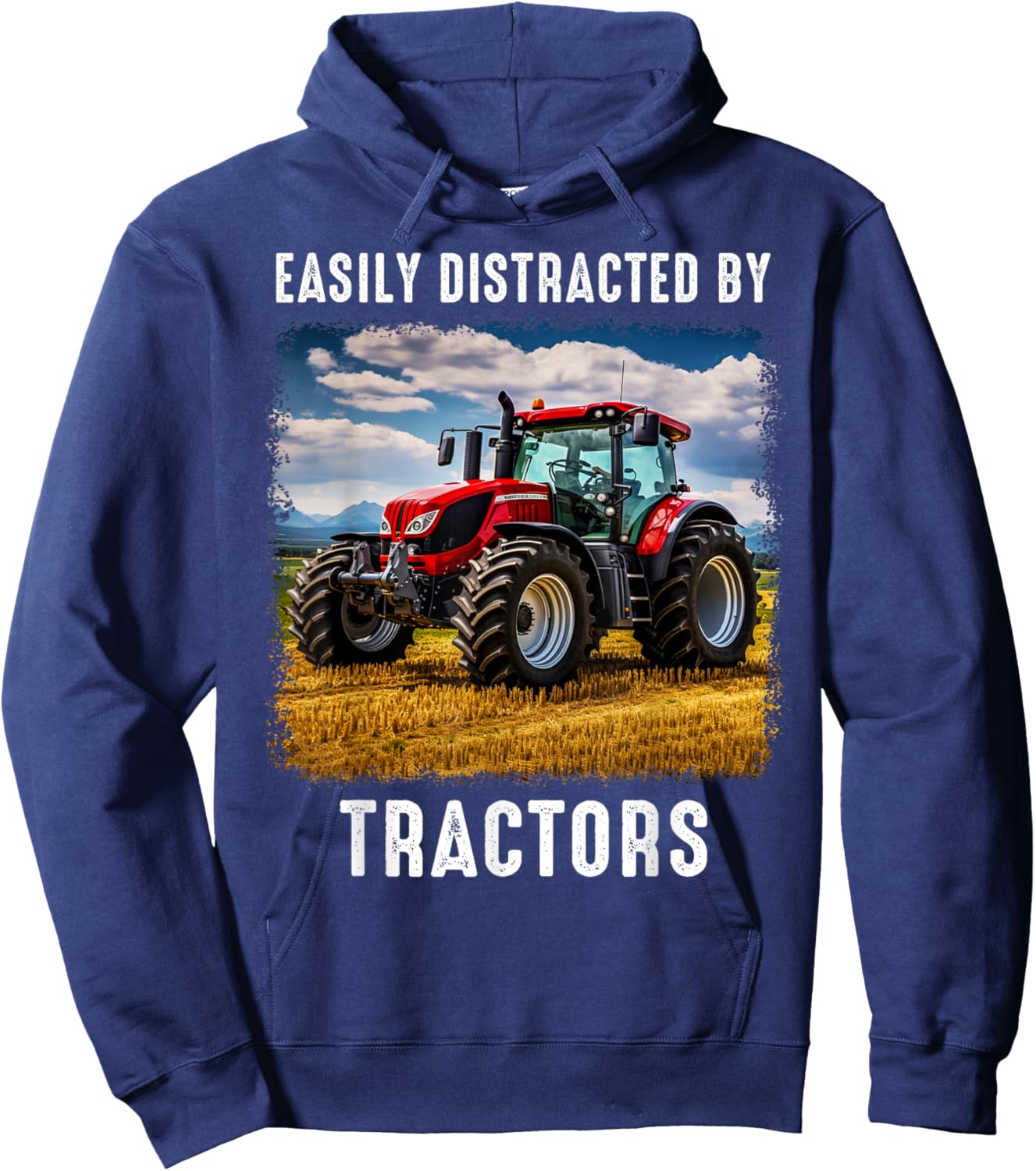 Funny Farm Tractor Saying for Driver Farming & Tractor Lover Hoodie - Hoodie | Navy