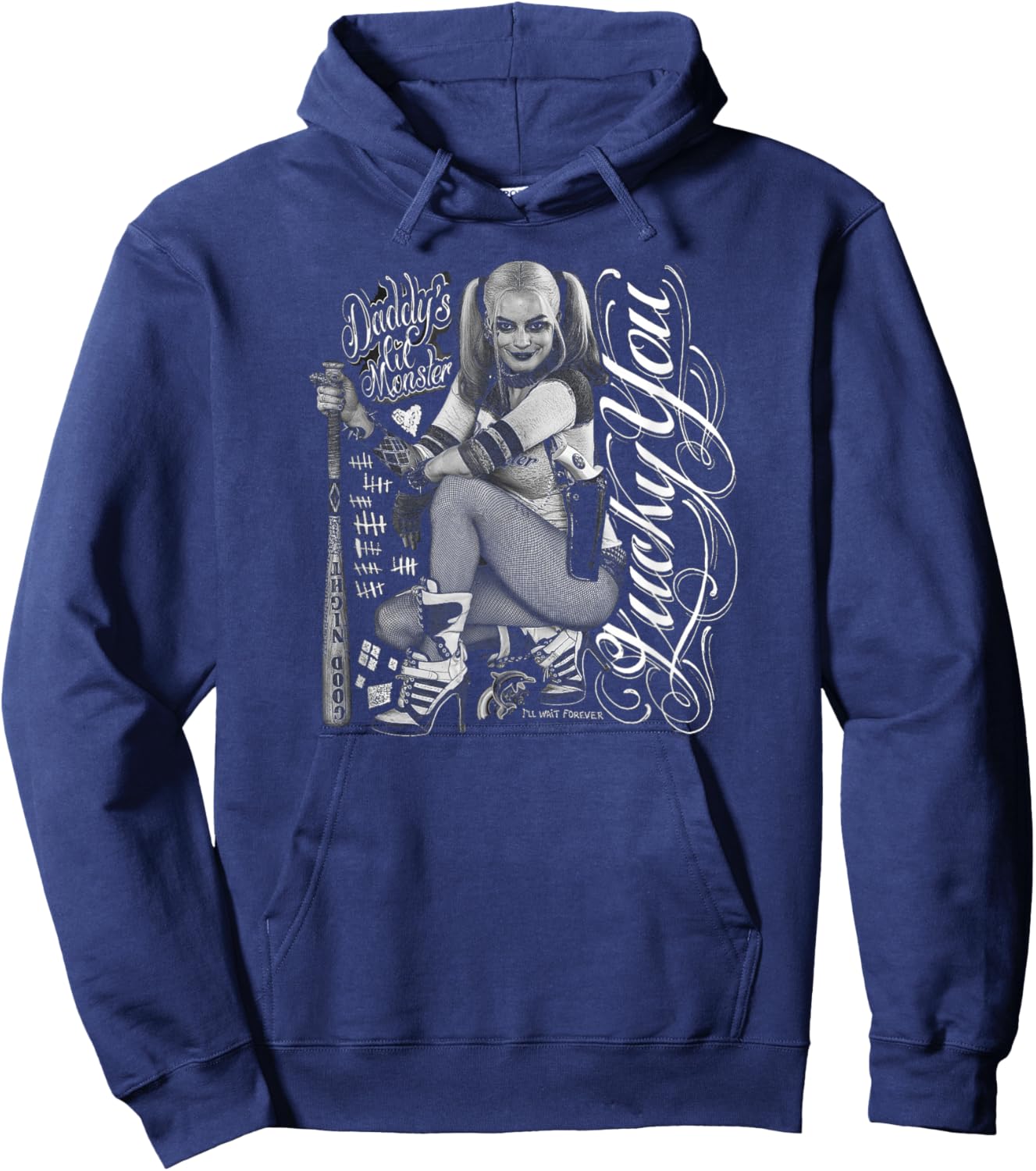 Suicide Squad Harley Quinn Lucky Hoodie - Hoodie | Navy