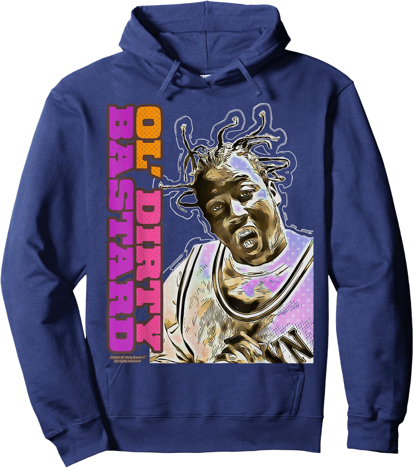 ODB Ol Dirty Ba--ard Icon Retro Comic Hip Hop Gangsta Rap Hoodie - Hoodie | Navy