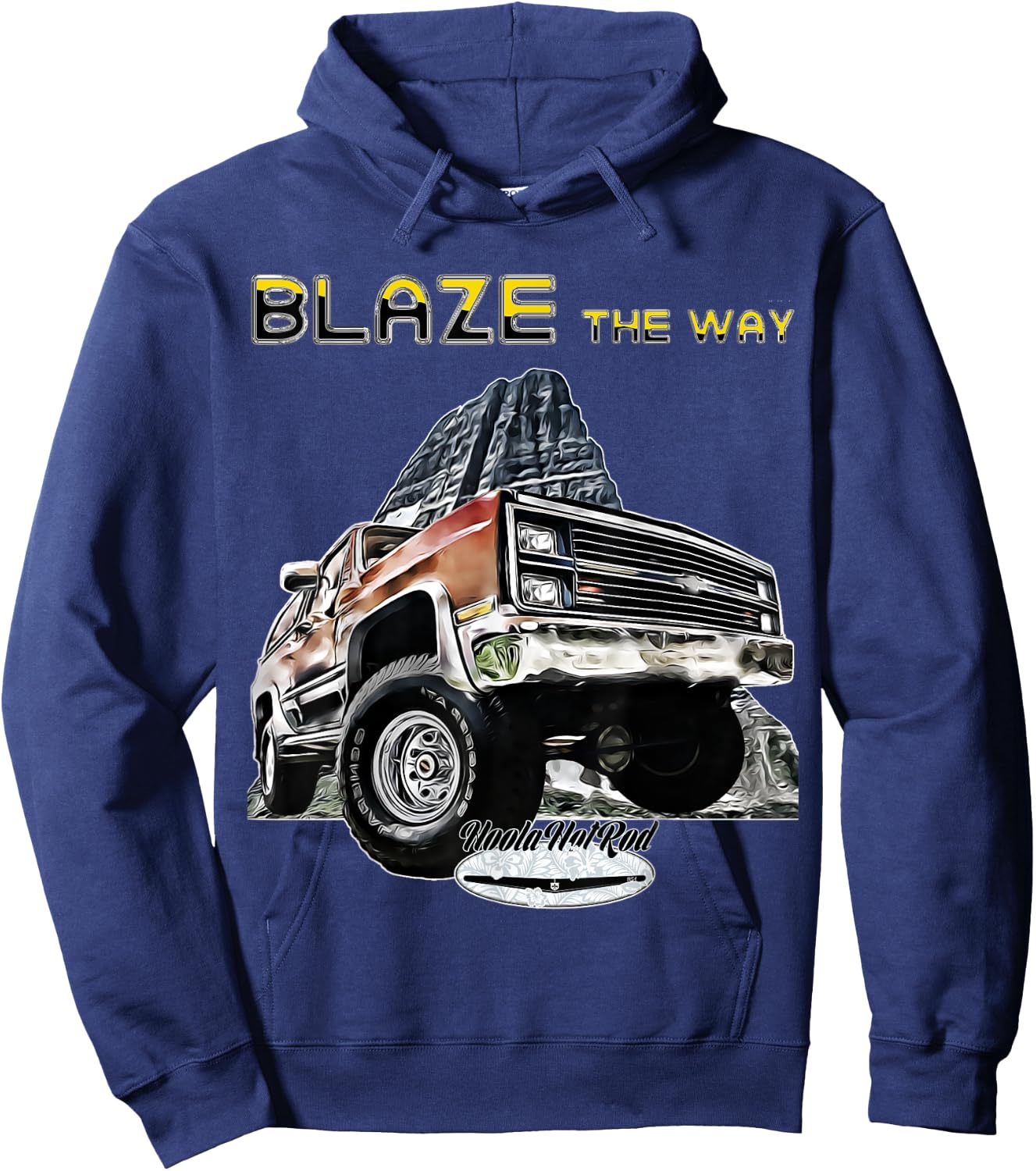 Blazer,Lifted Squarebody Truck,K5,Jimmy,Suburban,Silverado Hoodie - Hoodie | Navy