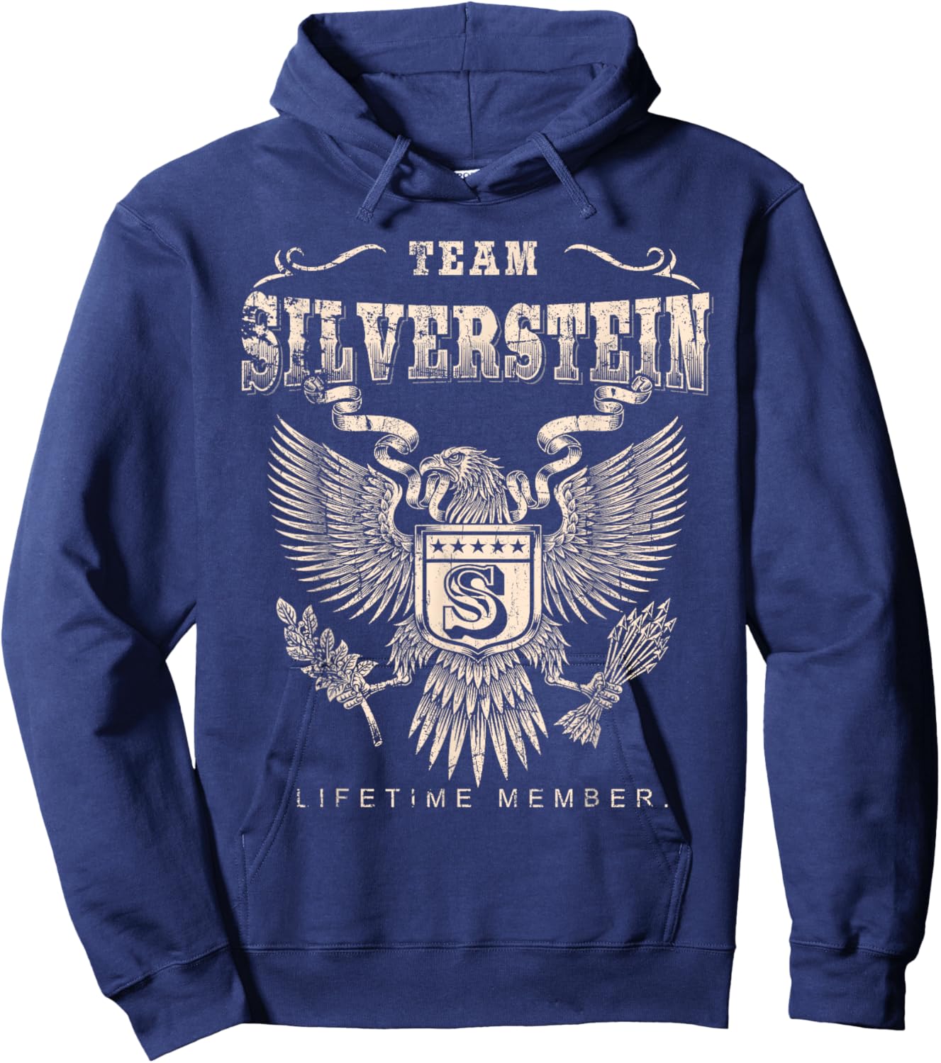 Team Silverstein Lifetime Member - Silverstein Last Name Hoodie - Hoodie | Navy