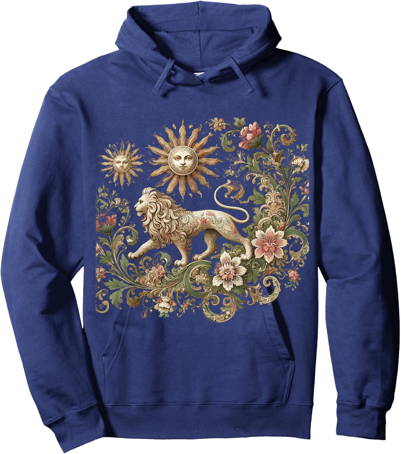 Persian Lion and Sun, Shir o Khorshid Hoodie - Hoodie | Navy