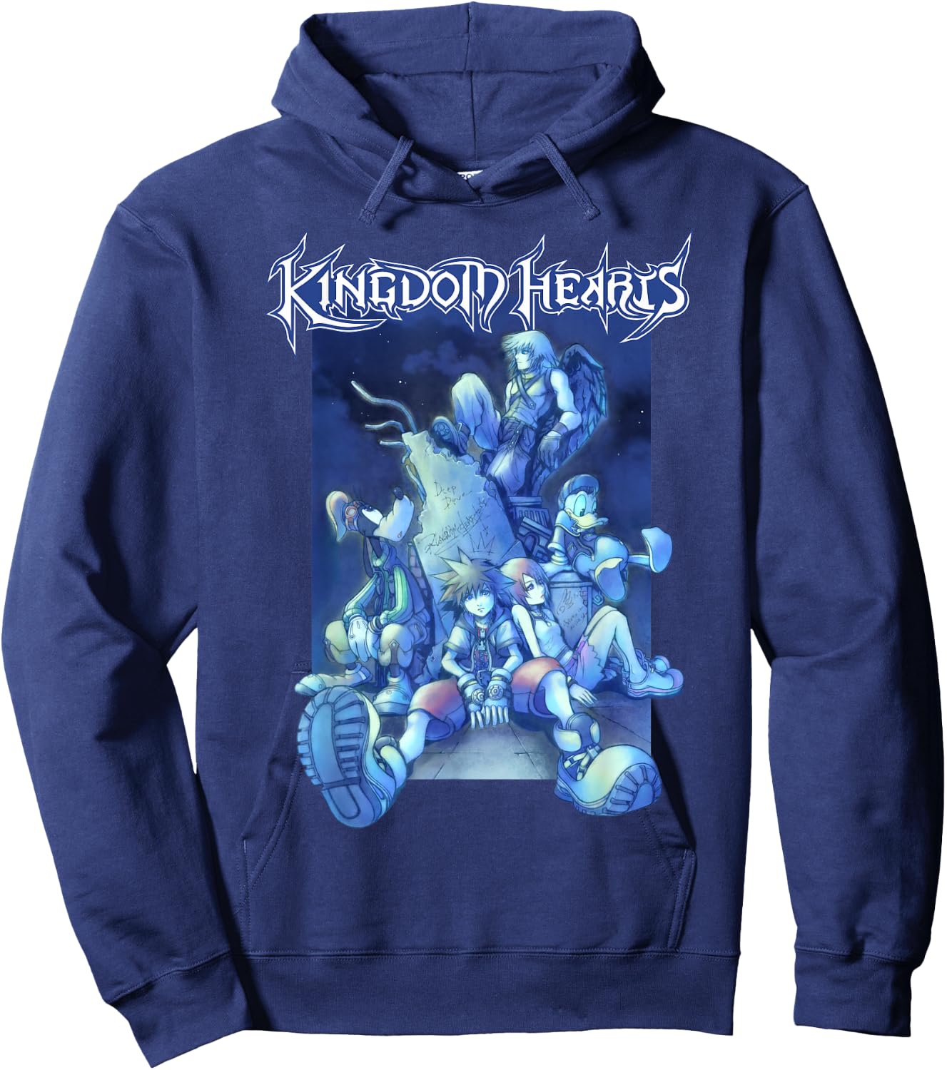 Kingdom Hearts - Blue Crew Hoodie - Hoodie | Navy