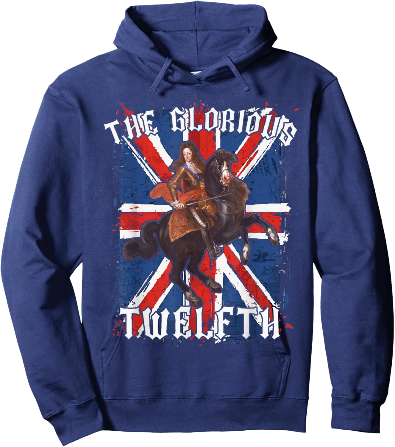 Glorious Twelfth King William of Orange kids shirt Orangemen Hoodie - Hoodie | Navy
