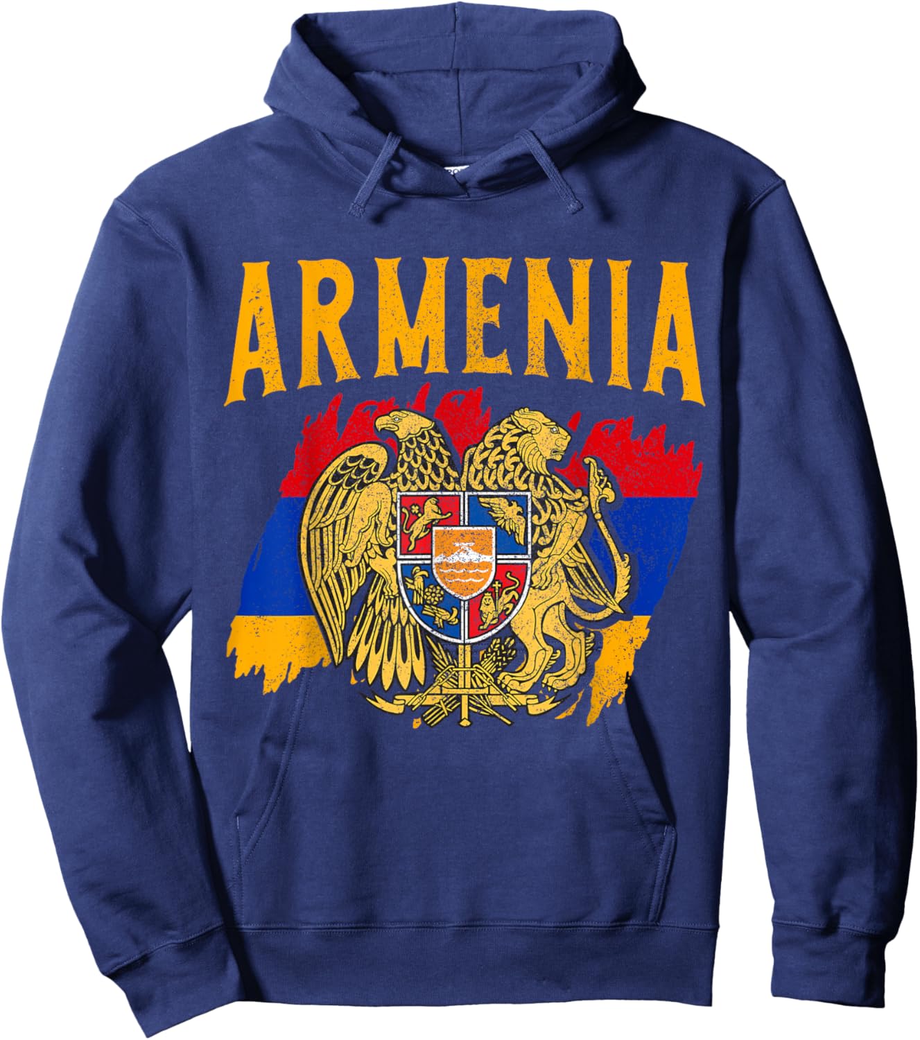 Armenia Pride Armenian Flag Roots Heritage Hoodie - Hoodie | Navy