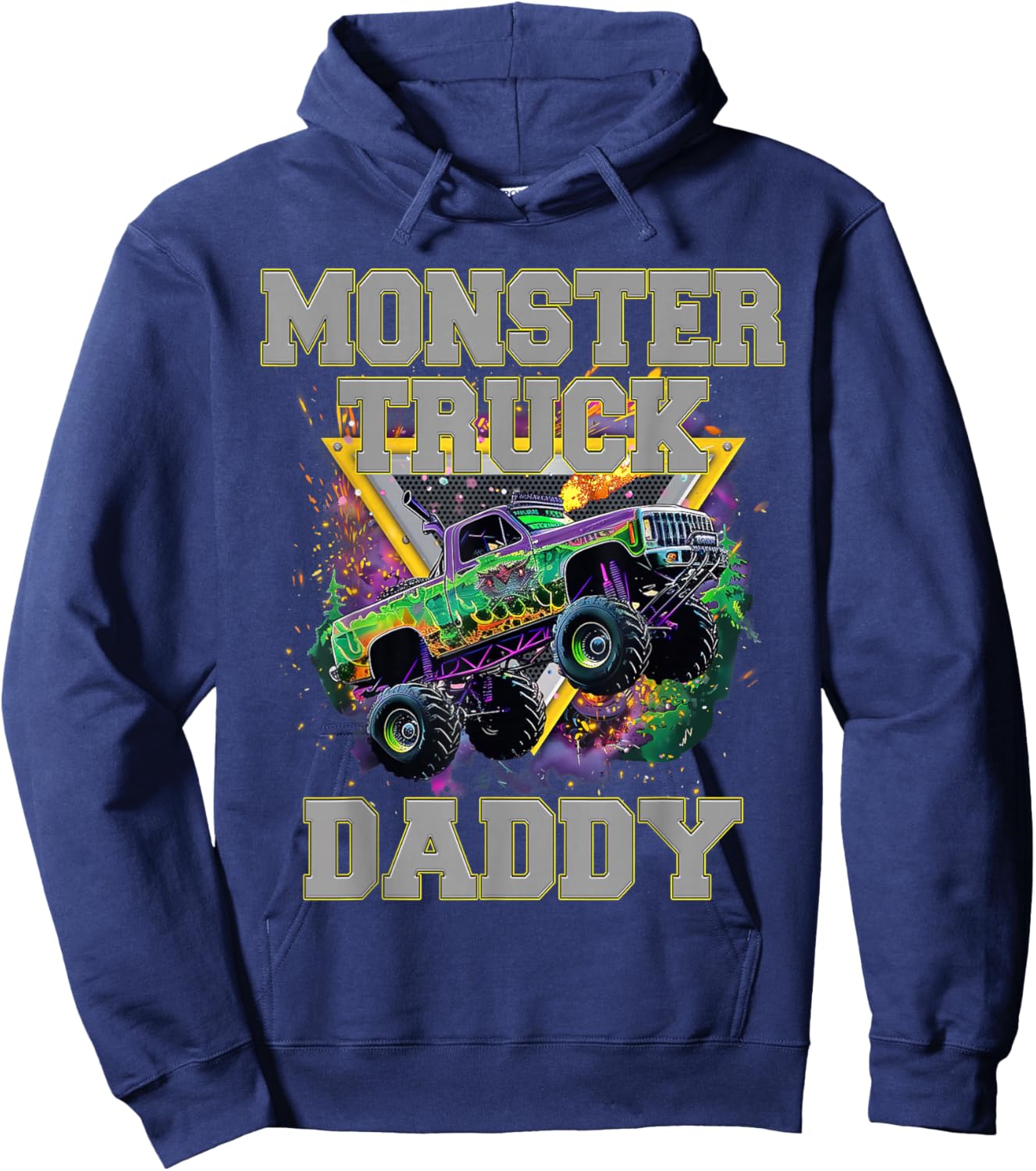Monster Truck Mom Monster Truck Are My Jam Truck Lovers Hoodie - Hoodie | Navy