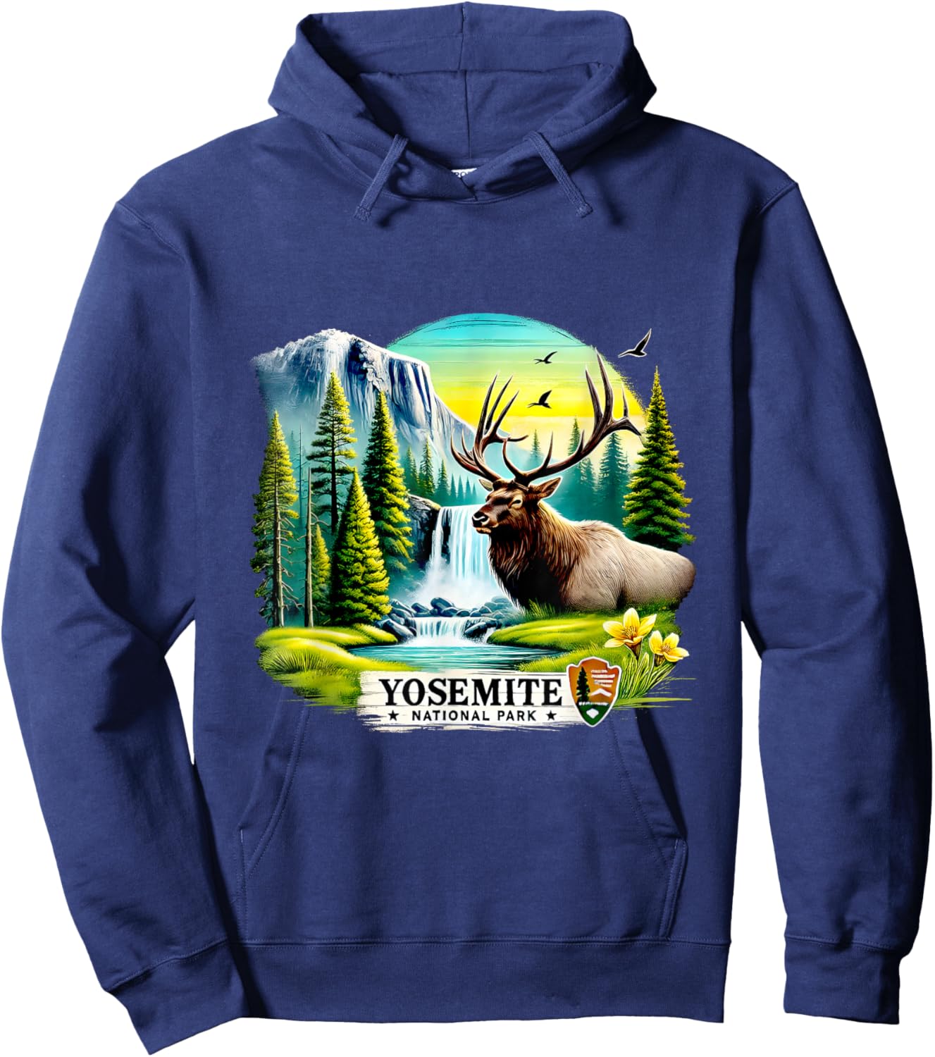 Travel 2026 Yosemite Road Trip Family National Park Hoodie - Hoodie | Navy